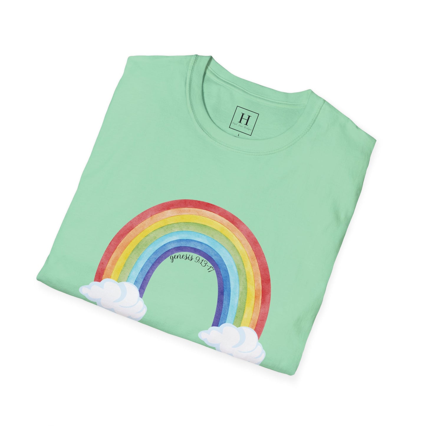 Rainbow God's Promise Genesis 13 Christian T-shirt