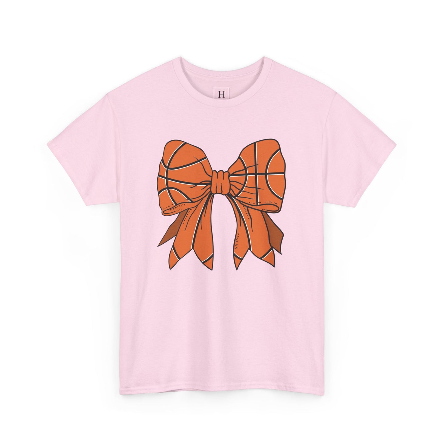Basketball Sport Bow Tee - Unisex Heavy Cotton