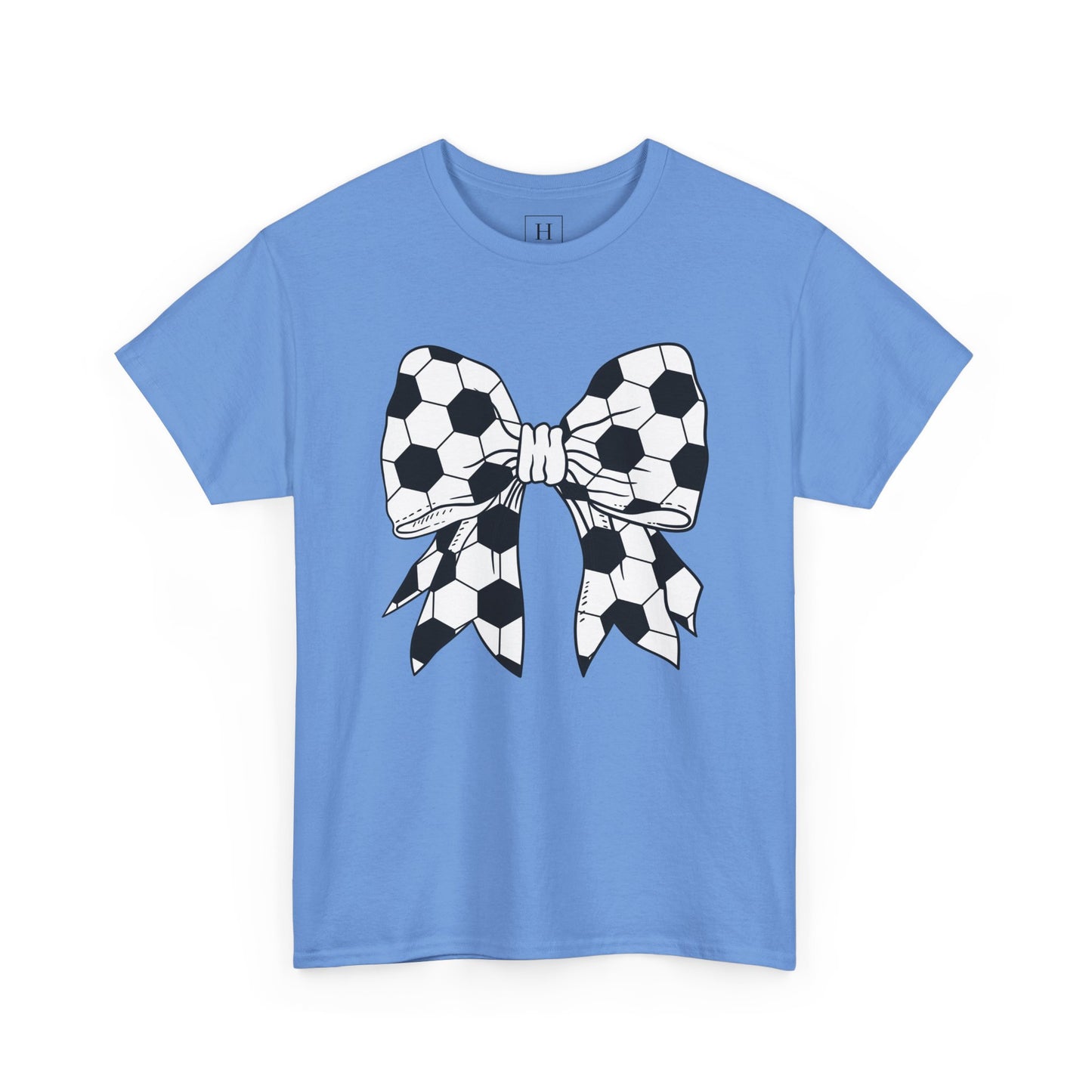 Soccer Sport Bow Tee - Unisex Heavy Cotton