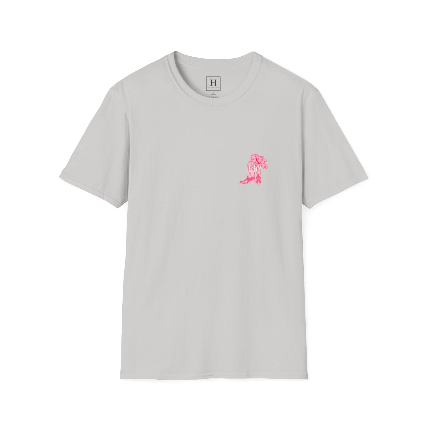 walk by faith cowgirl boot christian shirt (front and back)