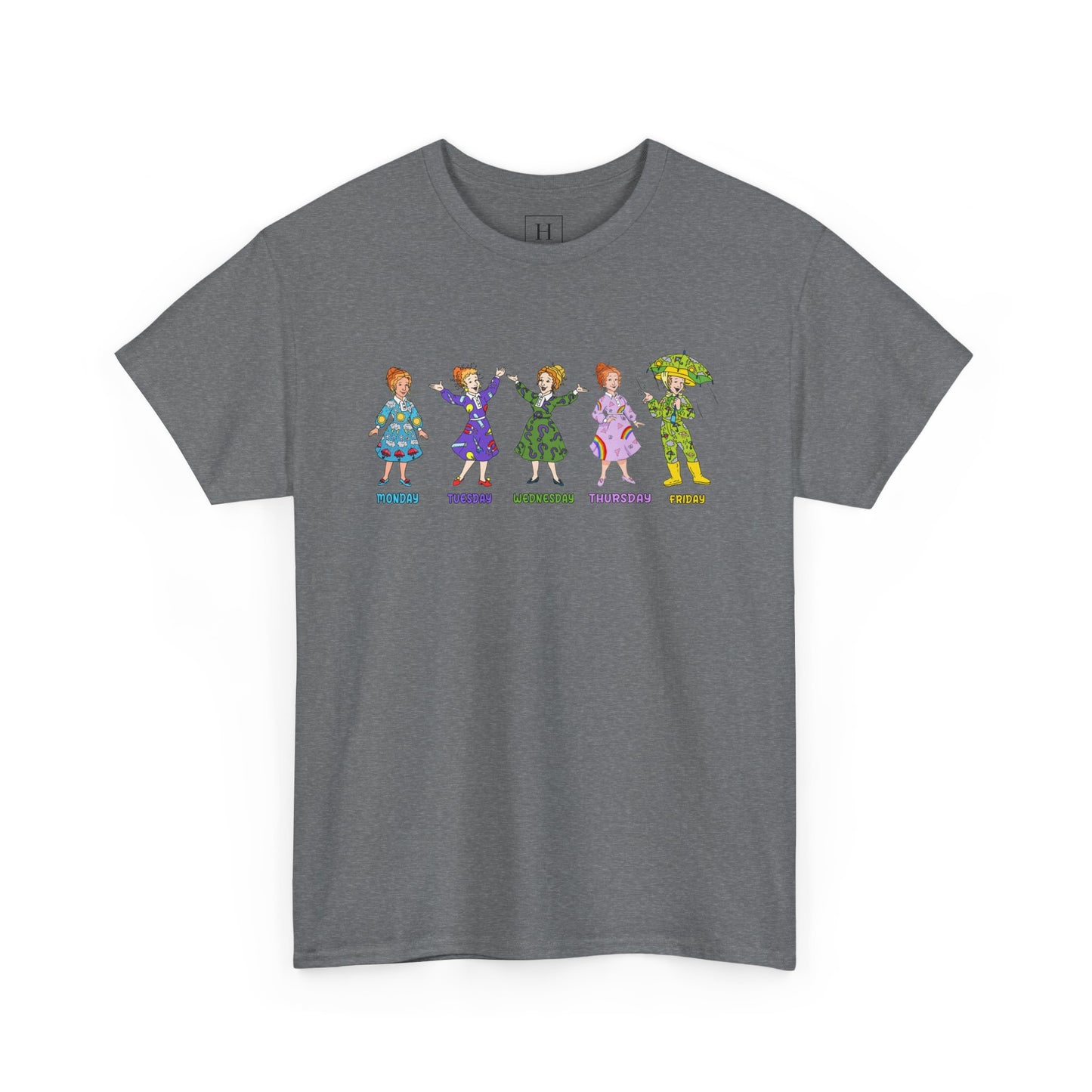 Monday-Friday Ms. Frizzle Teacher T-Shirt