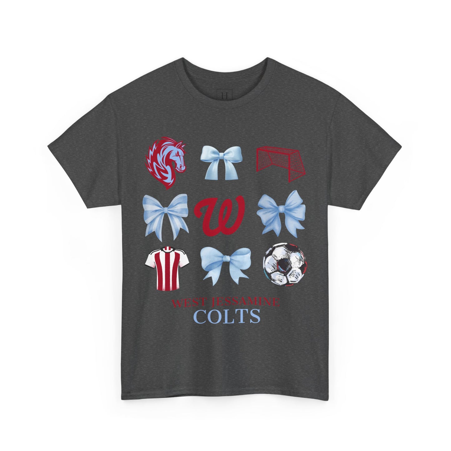 Copy of West Jessamine Colts Coquette Soccer Bows - Unisex Tee