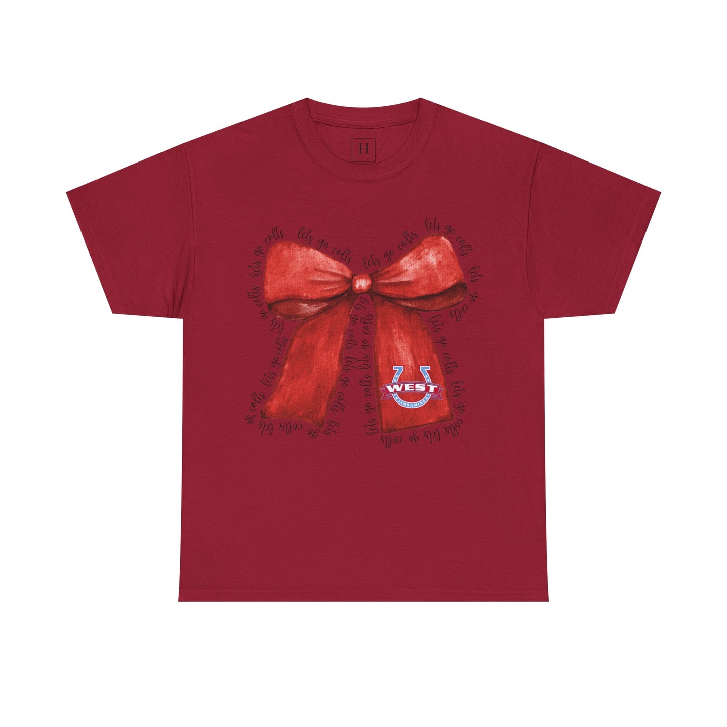 Let's Go Colts Bow - West Horseshoe Logo Unisex T-Shirt
