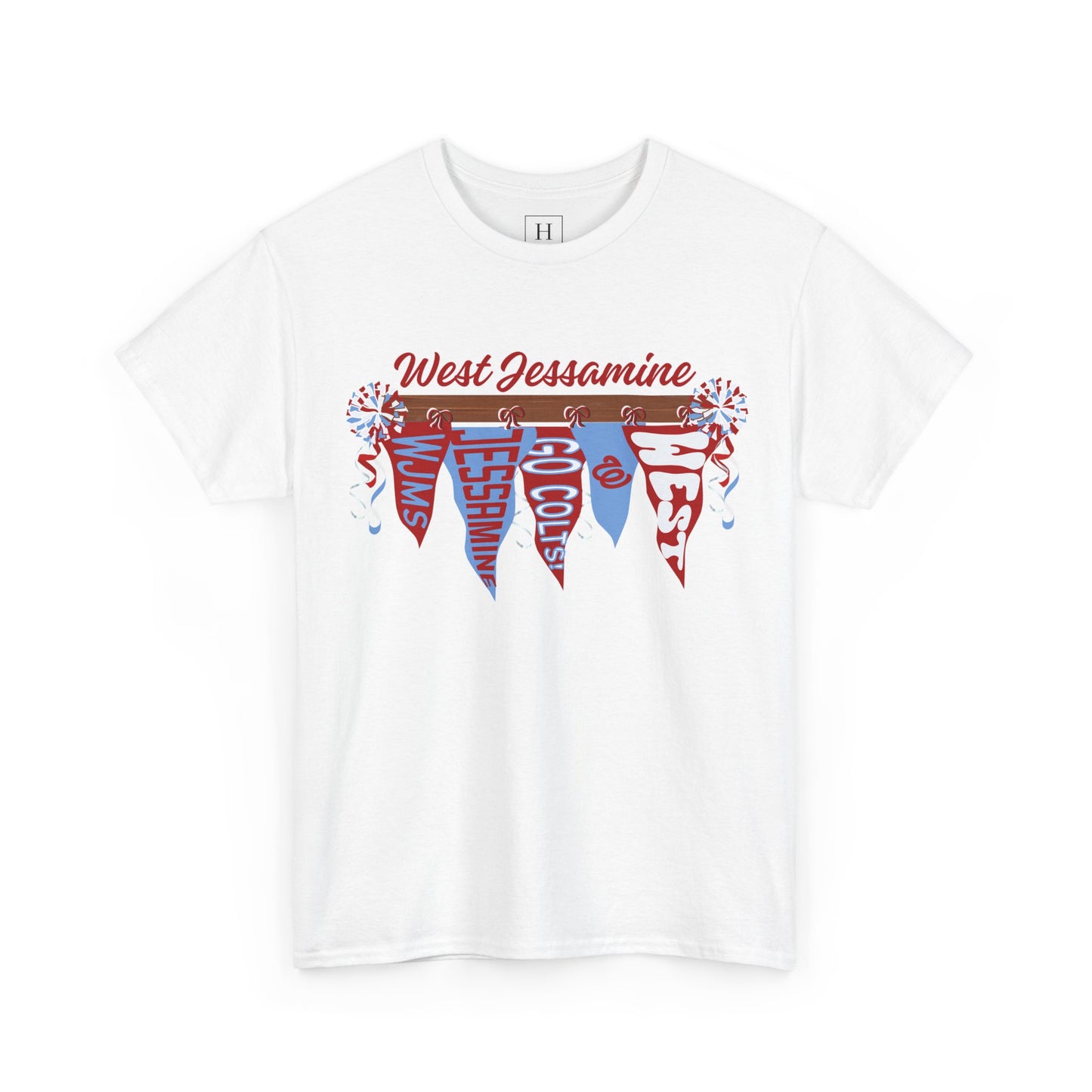 WJMS : West Jessamine Pennant Flags - Unisex Shirt