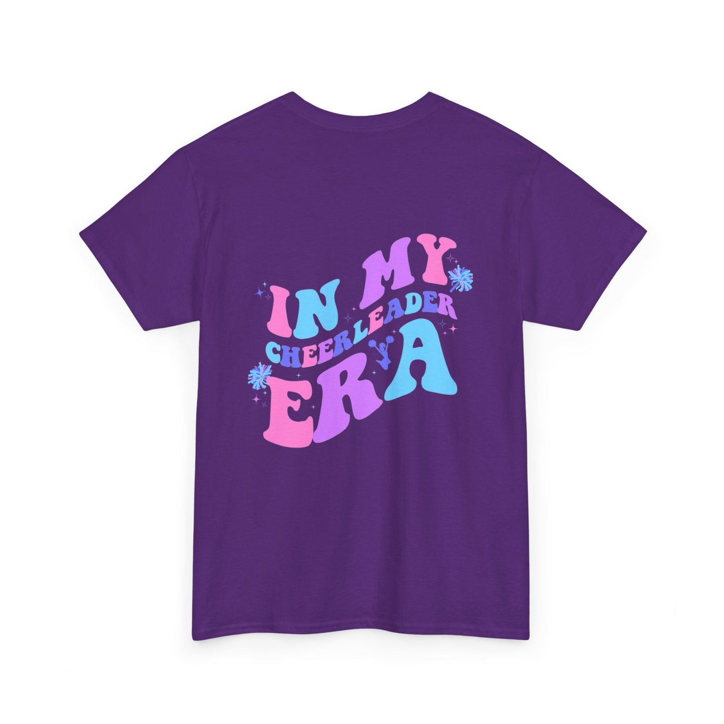 in my cheerleading era front and back cheer adult t-shirt