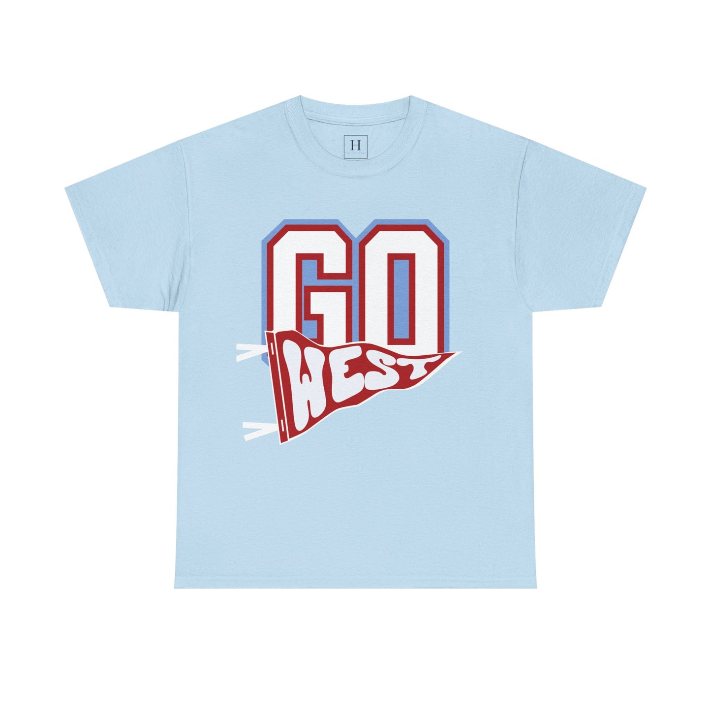 GO WEST Pennant Flag - Unisex