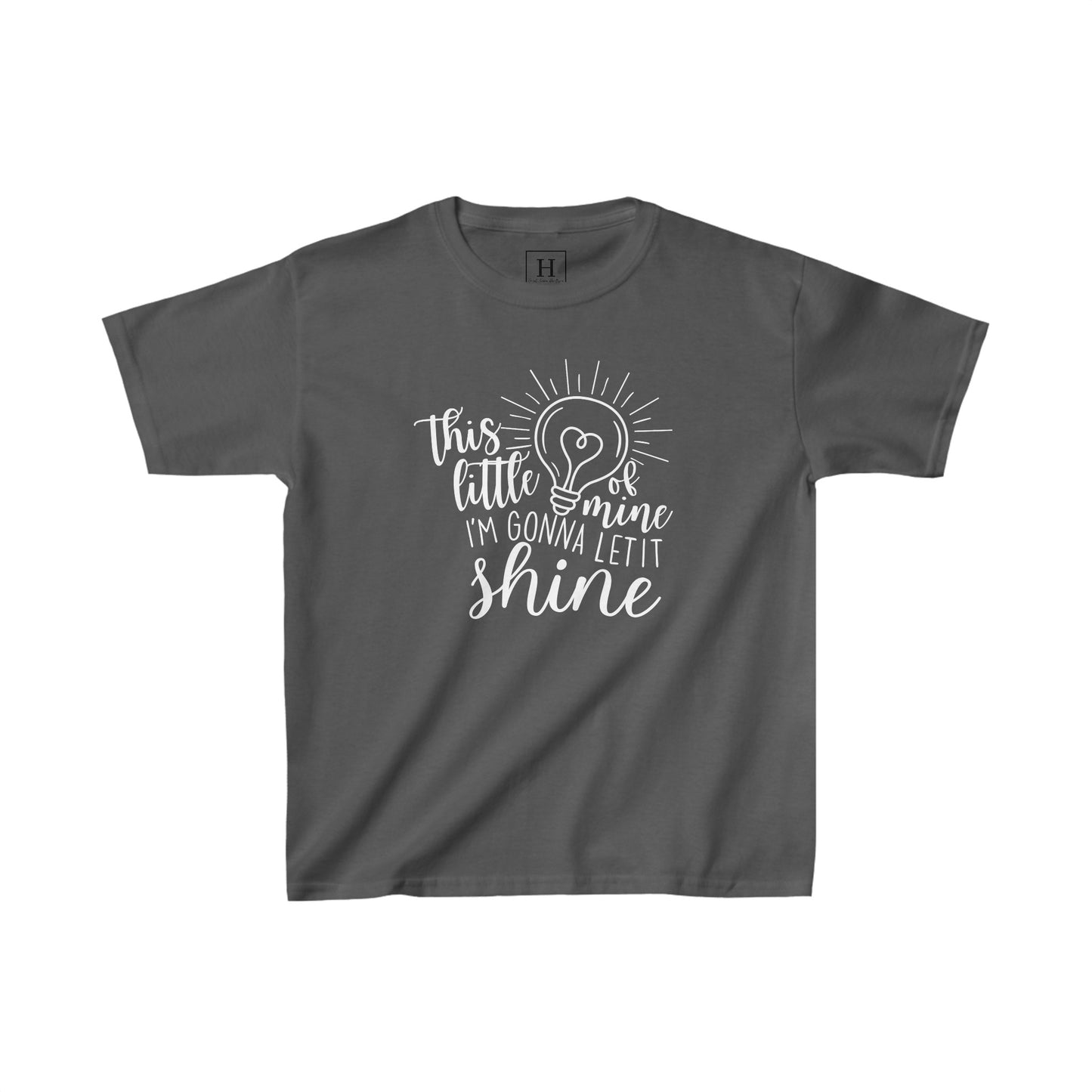 Kids This Little Light of Mine Christian Heavy Cotton Tee