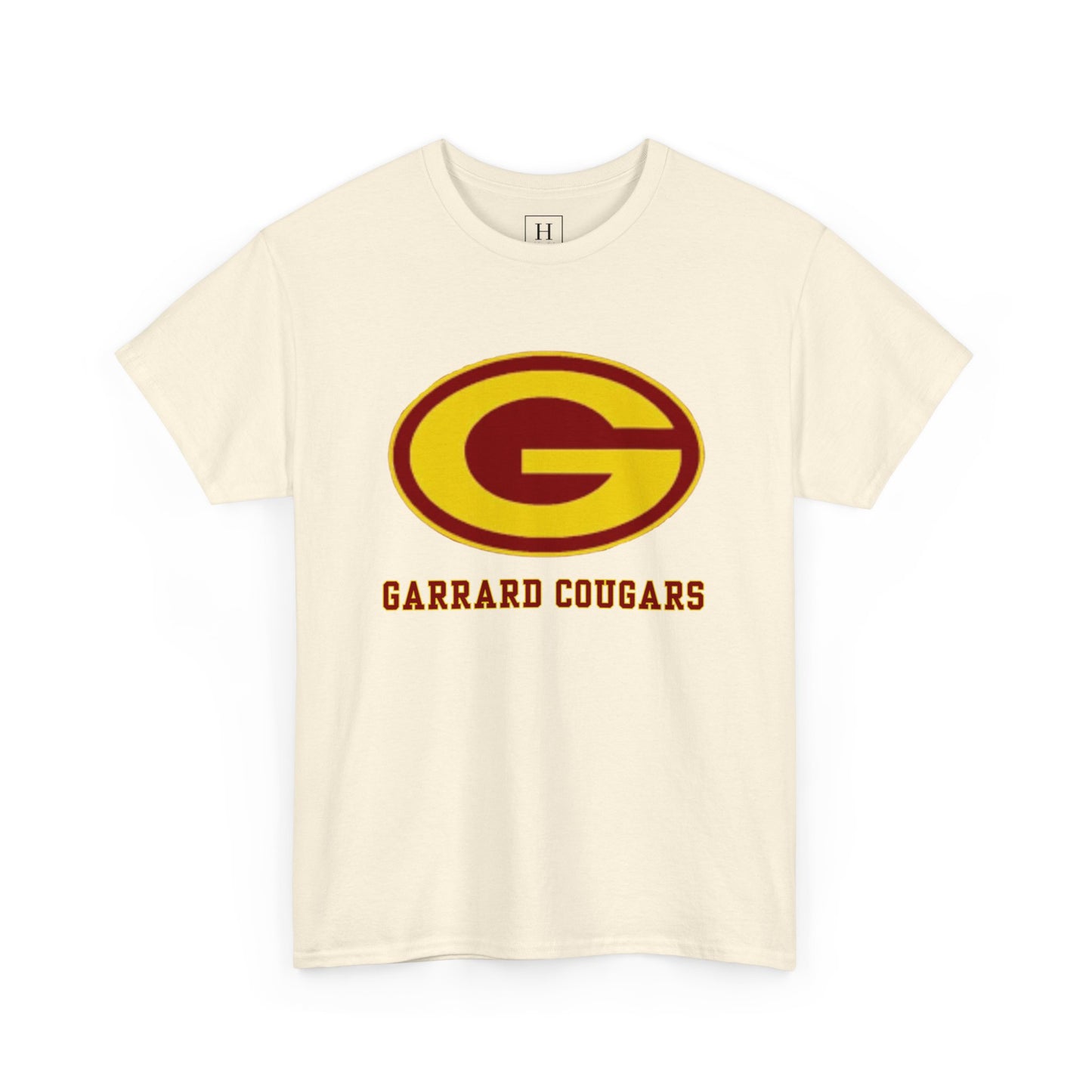 Gold (G) Garrard Middle Cougars T-Shirt (Front Only)