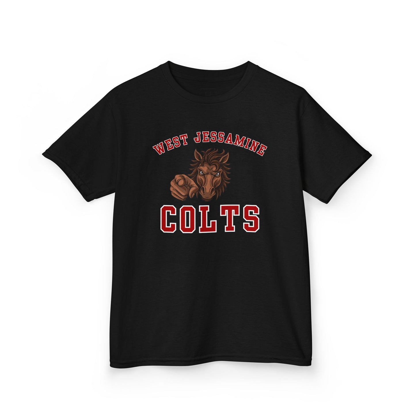YOUTH --- West Jessamine Colts Mascot - YOU -- Unisex Tee