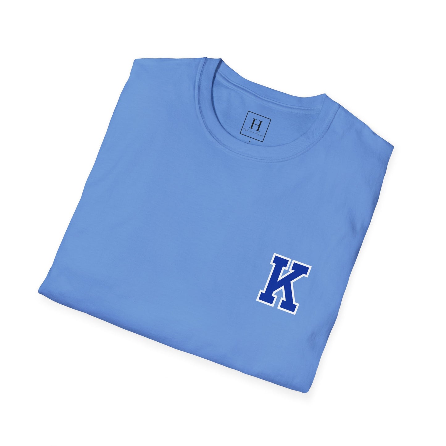 Kentucky Ribbon/Bow Baseball T-shirt (Front and Back)