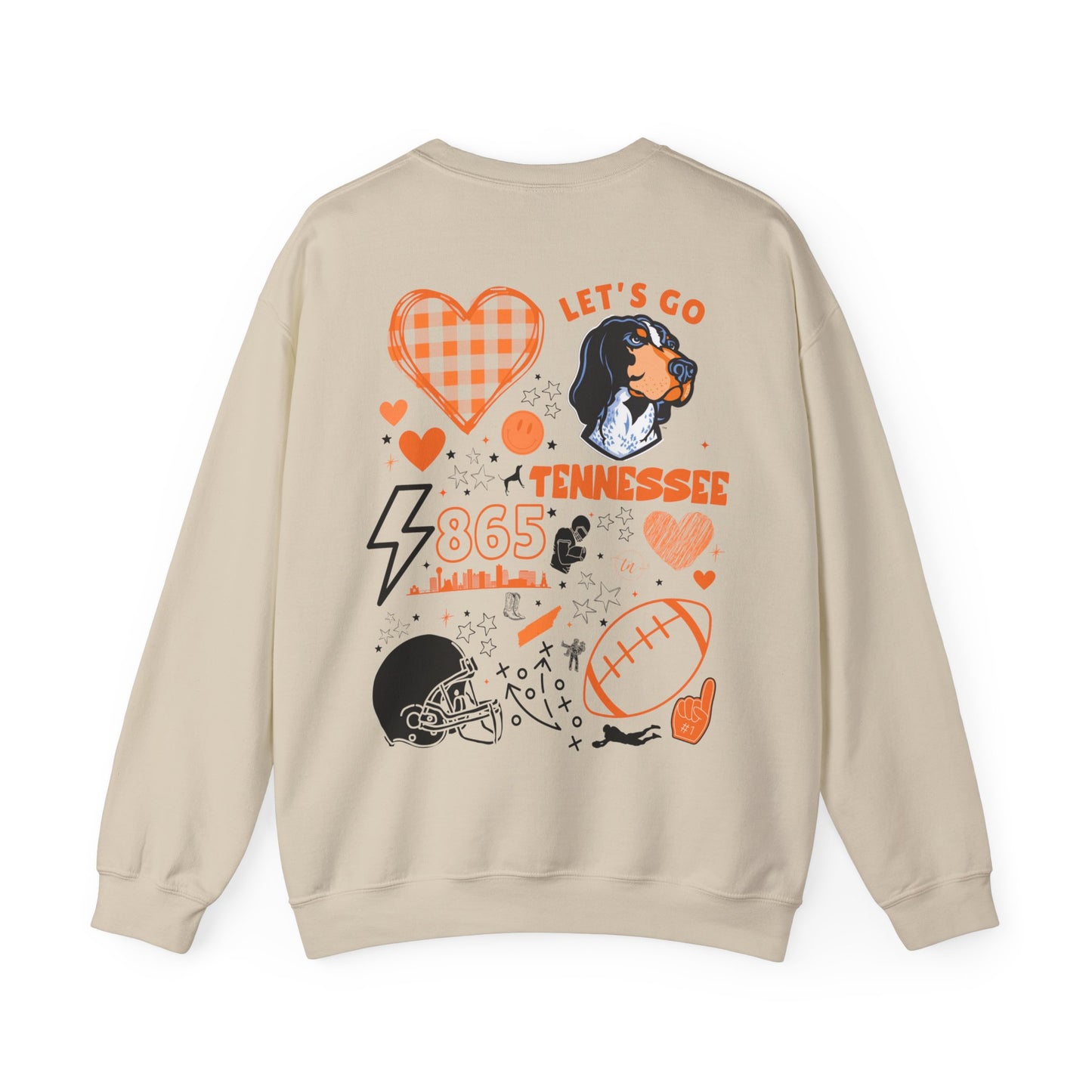 Tennessee (TN) Vols Sweater (Front & Back)