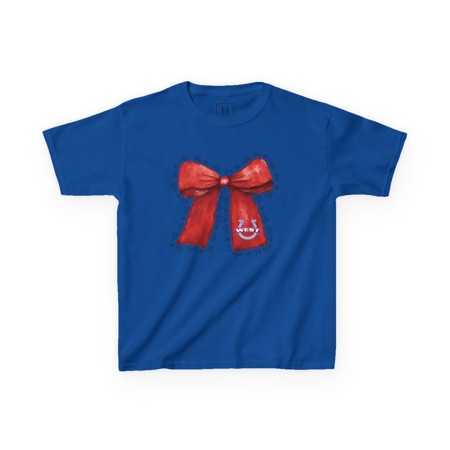 YOUTH --- Let's Go Colts Bow - West Horseshoe Logo Unisex T-Shirt