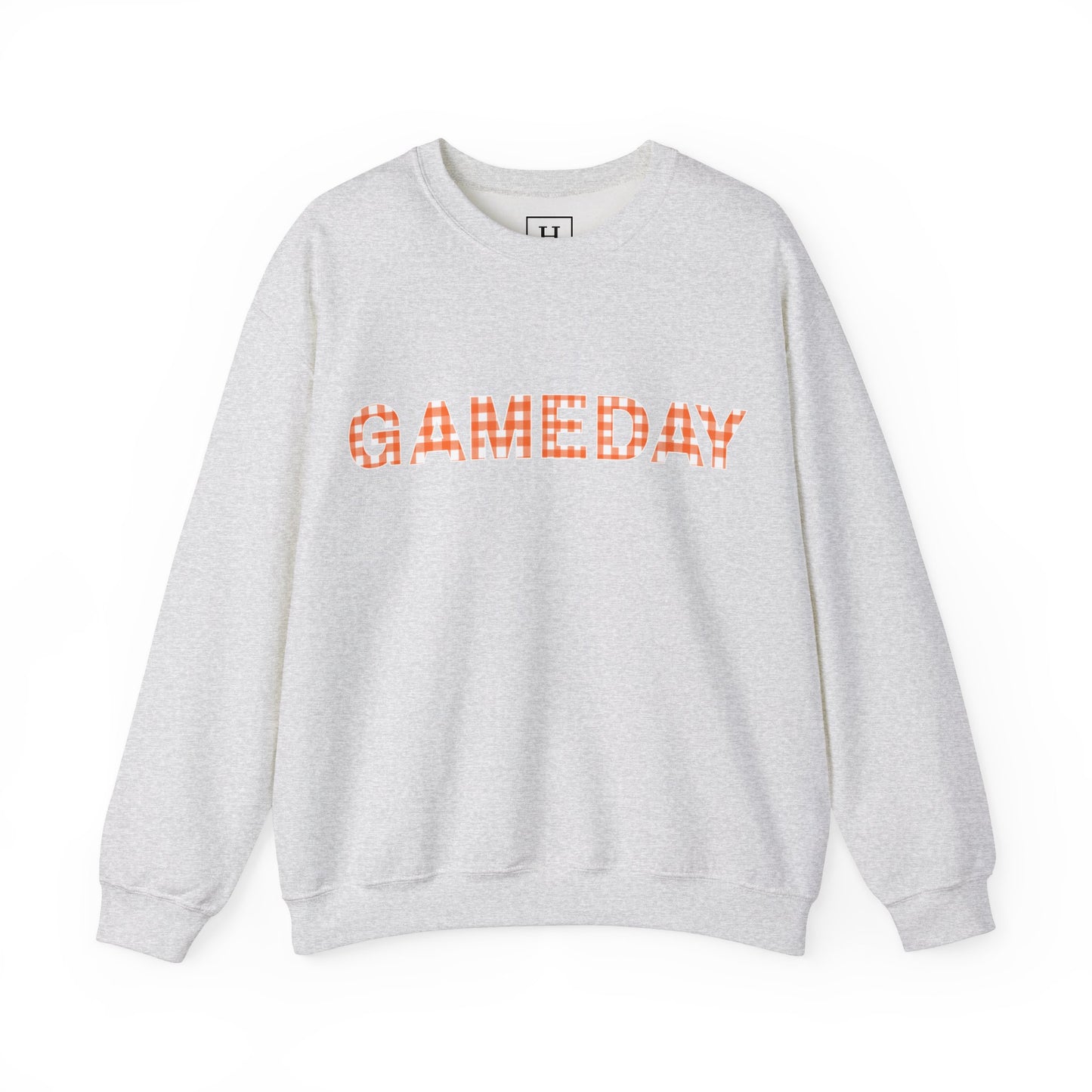 Game Day Orange Plaid Sweater