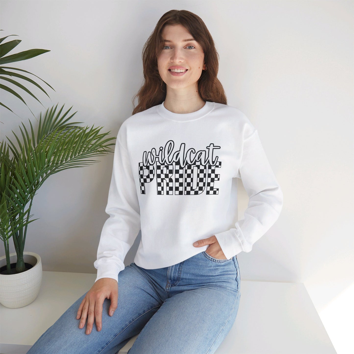 Wildcat Pride Retro Checker Sweater