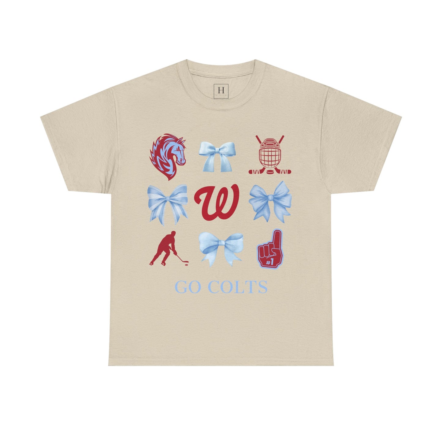 West Jessamine Colts Coquette Hockey Bows - Unisex Tee
