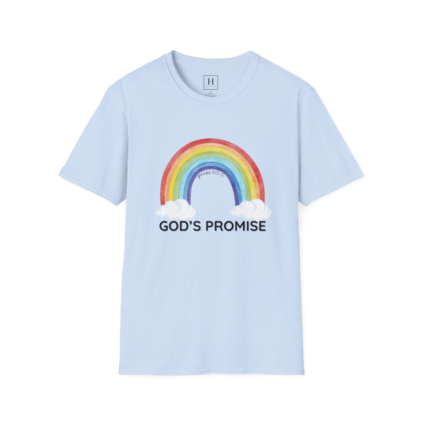Rainbow God's Promise Genesis 13 Christian T-shirt