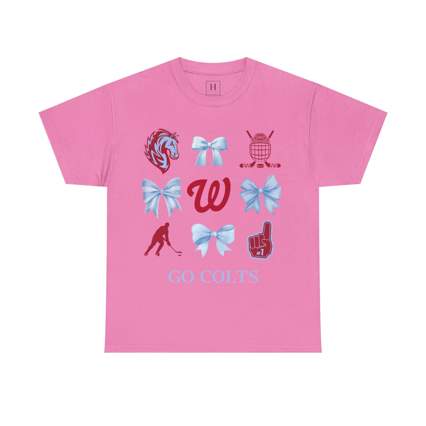 West Jessamine Colts Coquette Hockey Bows - Unisex Tee