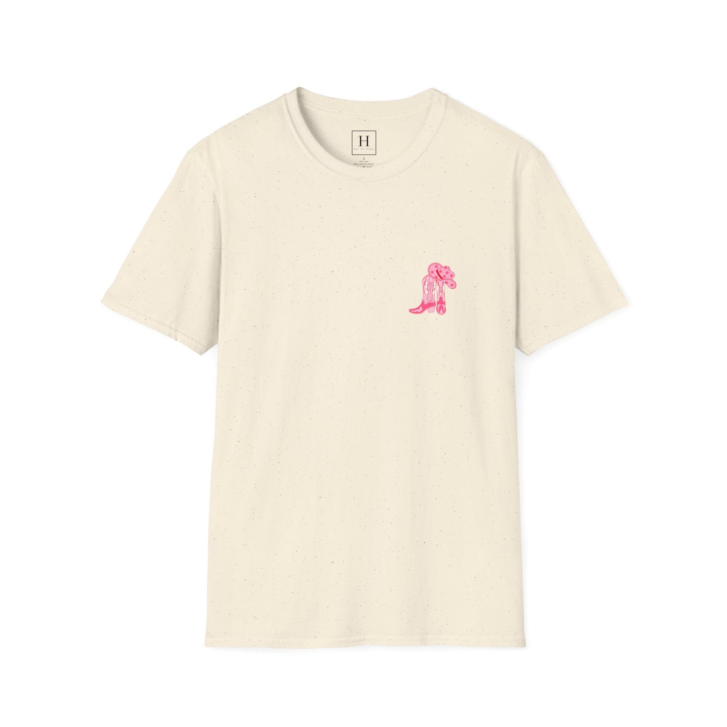 walk by faith cowgirl boot christian shirt (front and back)