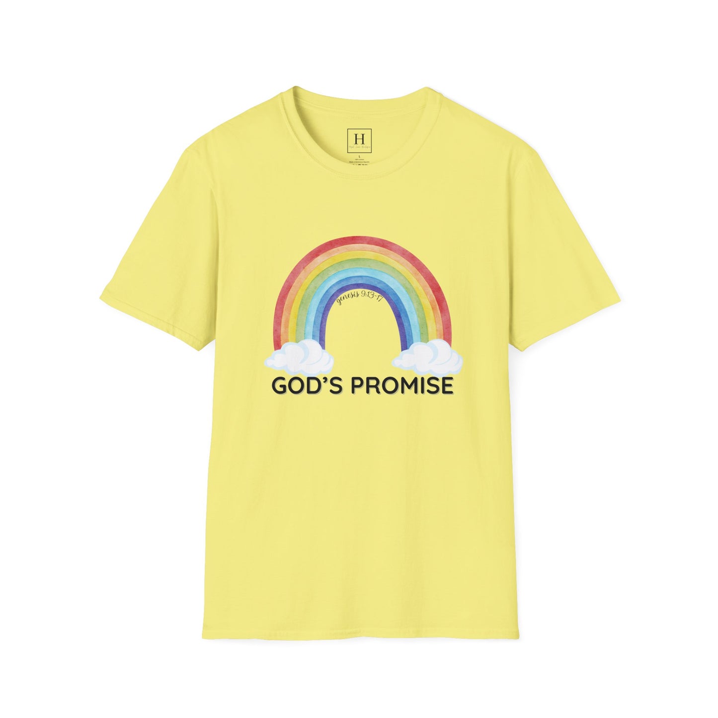 Rainbow God's Promise Genesis 13 Christian T-shirt
