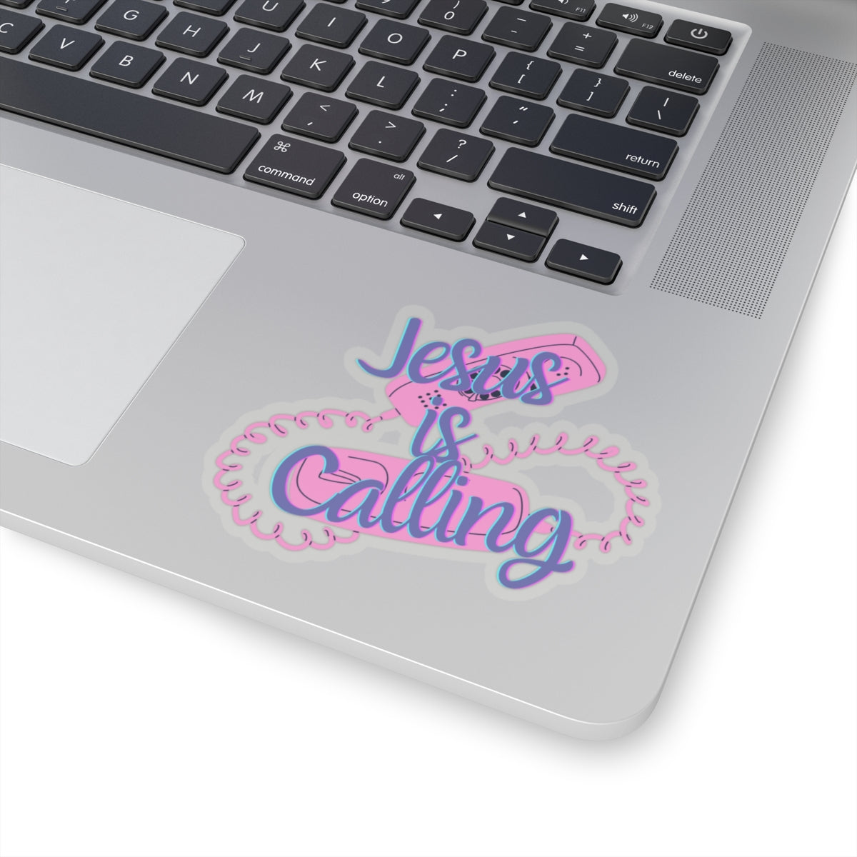 Jesus Is Calling Retro Phone Christian Kiss-Cut Stickers