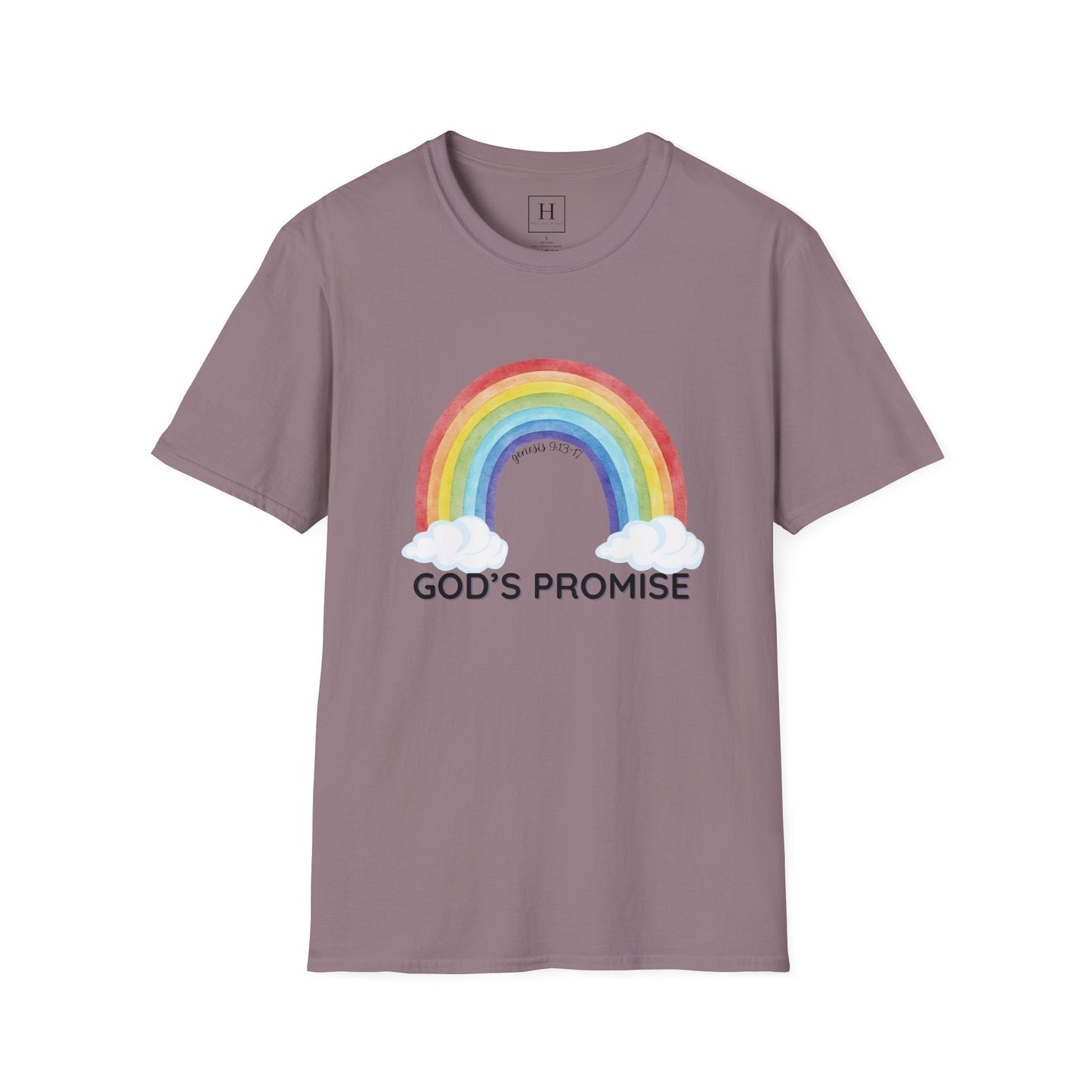 Rainbow God's Promise Genesis 13 Christian T-shirt