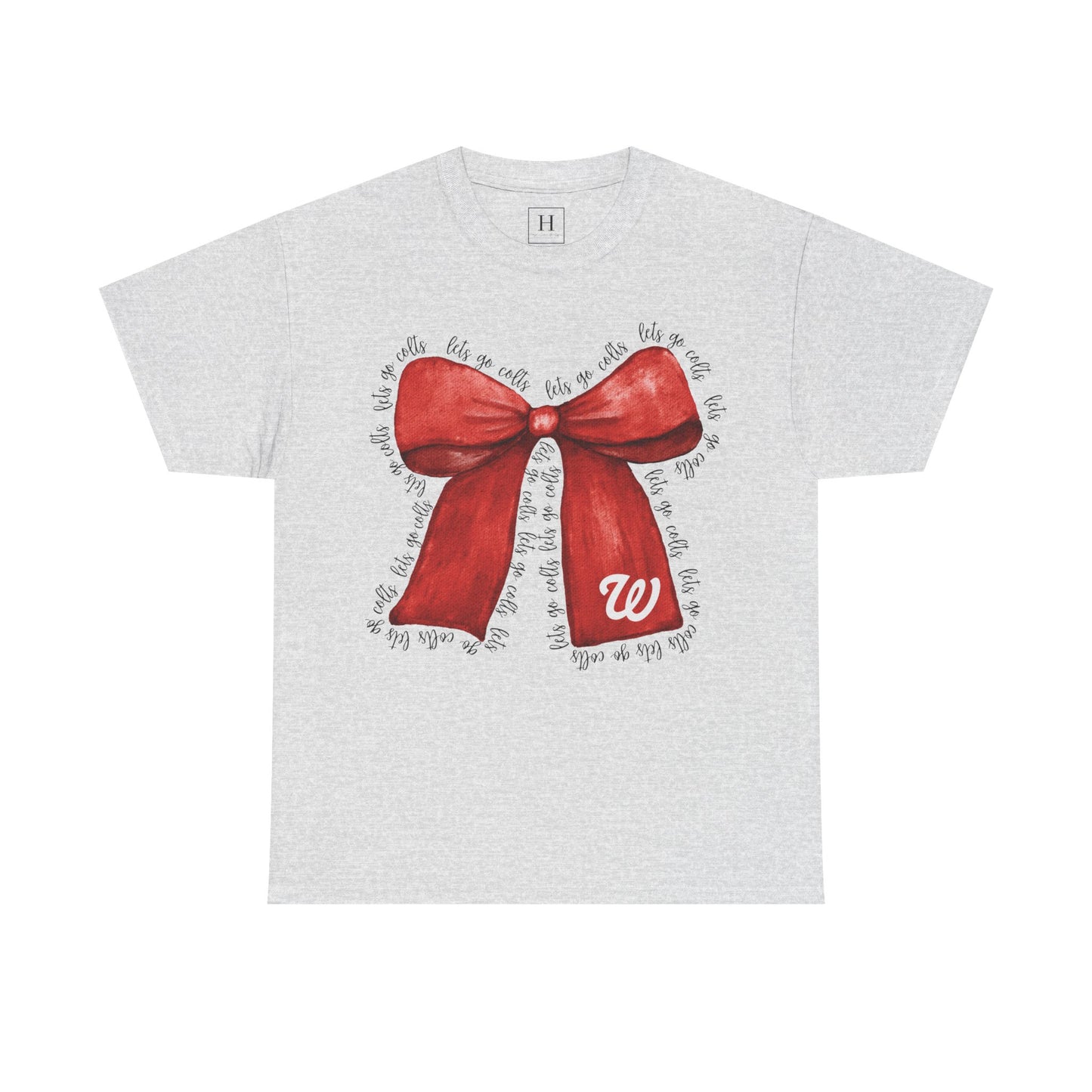WJ Let's Go Colts Cheer Bow w/ WJ logo - Unisex Shirt