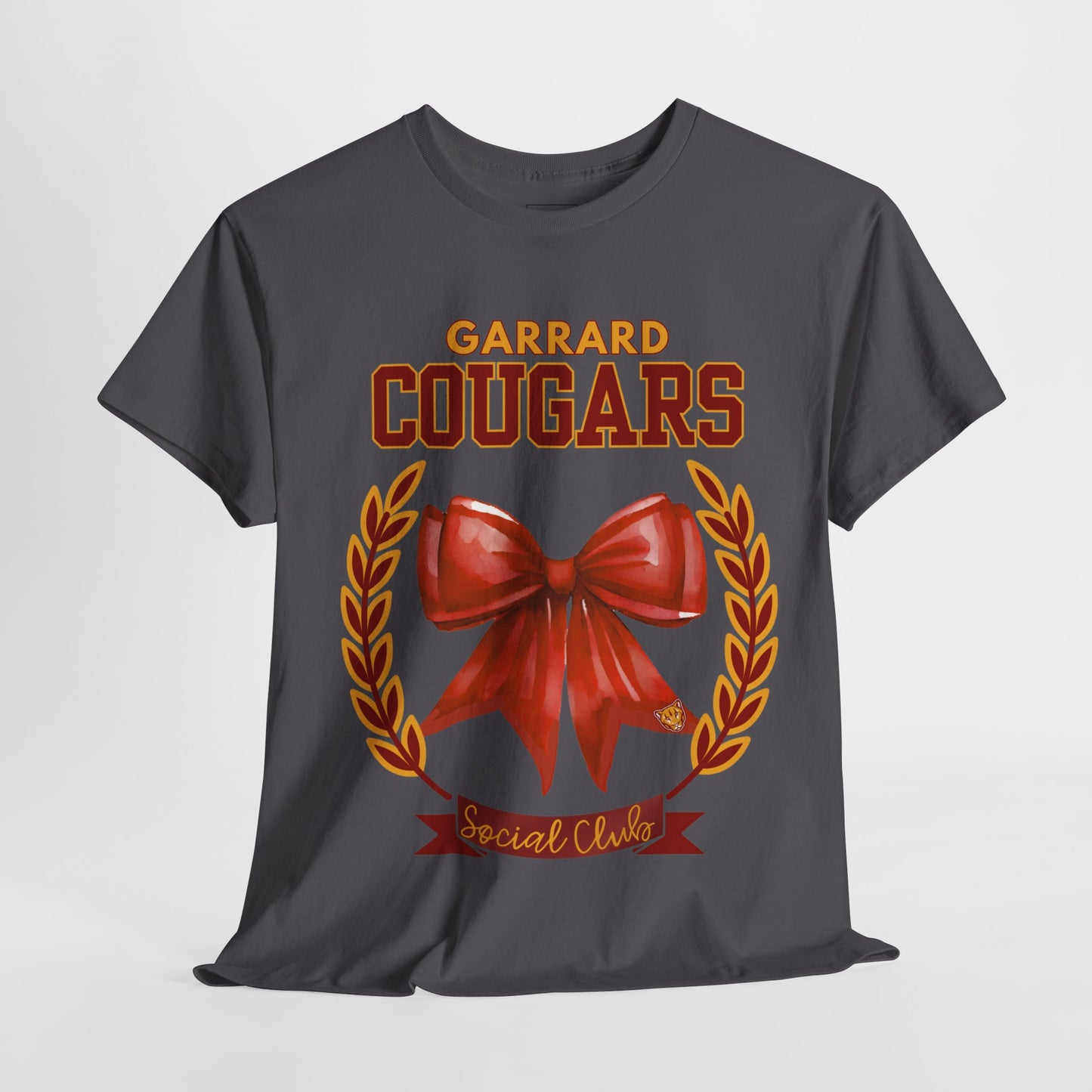 GMS Garrard Middle School Cougars Social Club T-Shirt (Front Only)