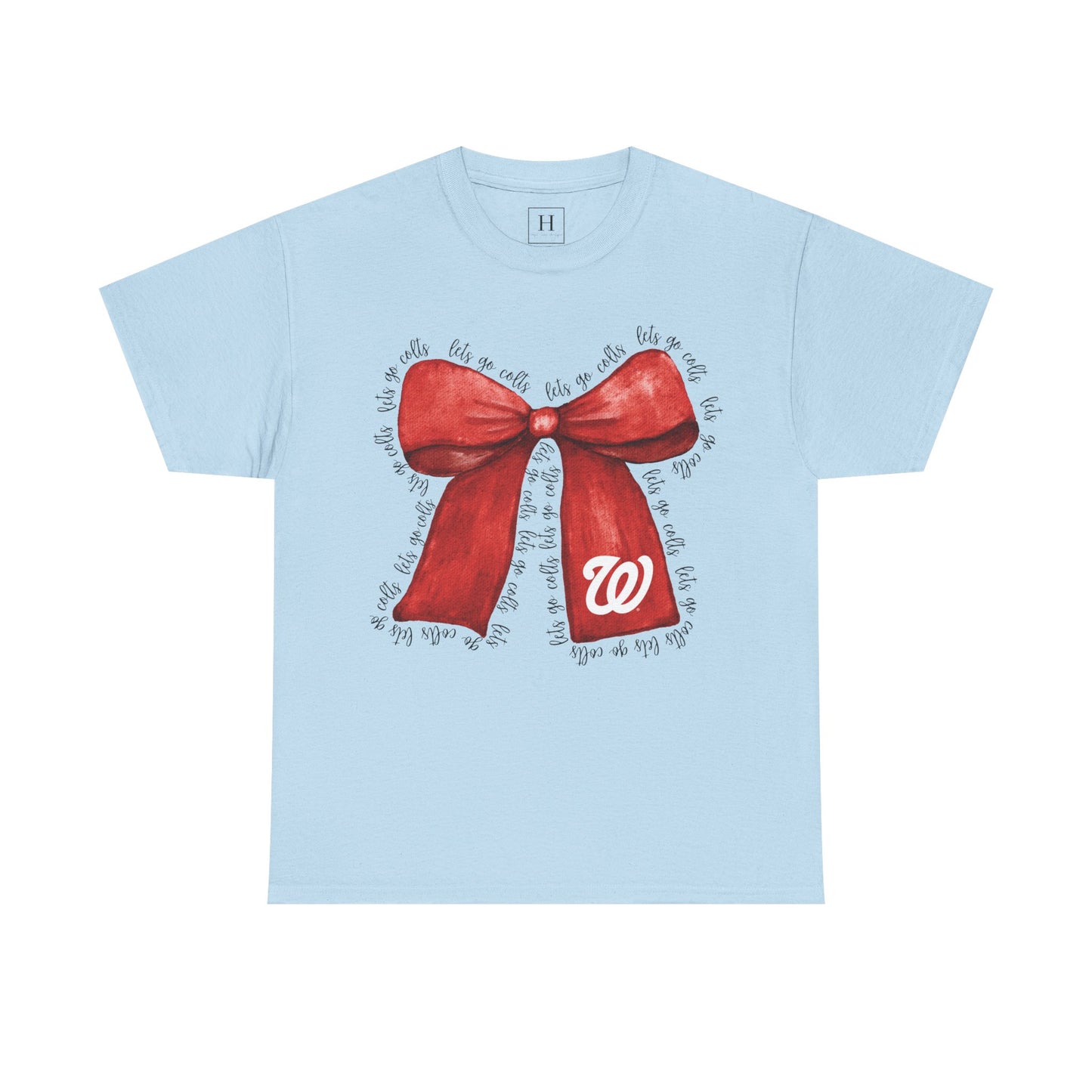 Let's Go Colts Bow - W Logo Unisex T-Shirt