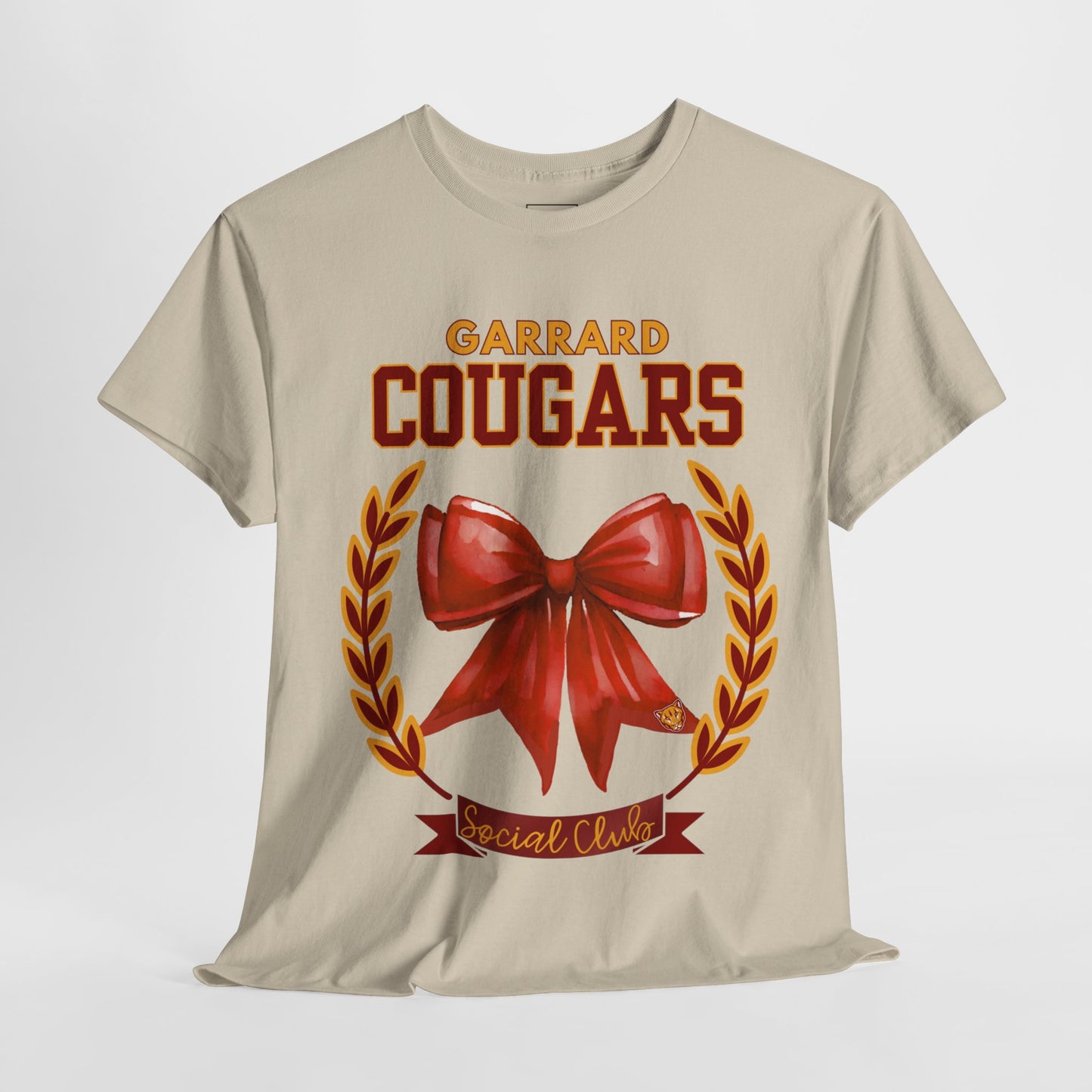 GMS Garrard Middle School Cougars Social Club T-Shirt (Front Only)