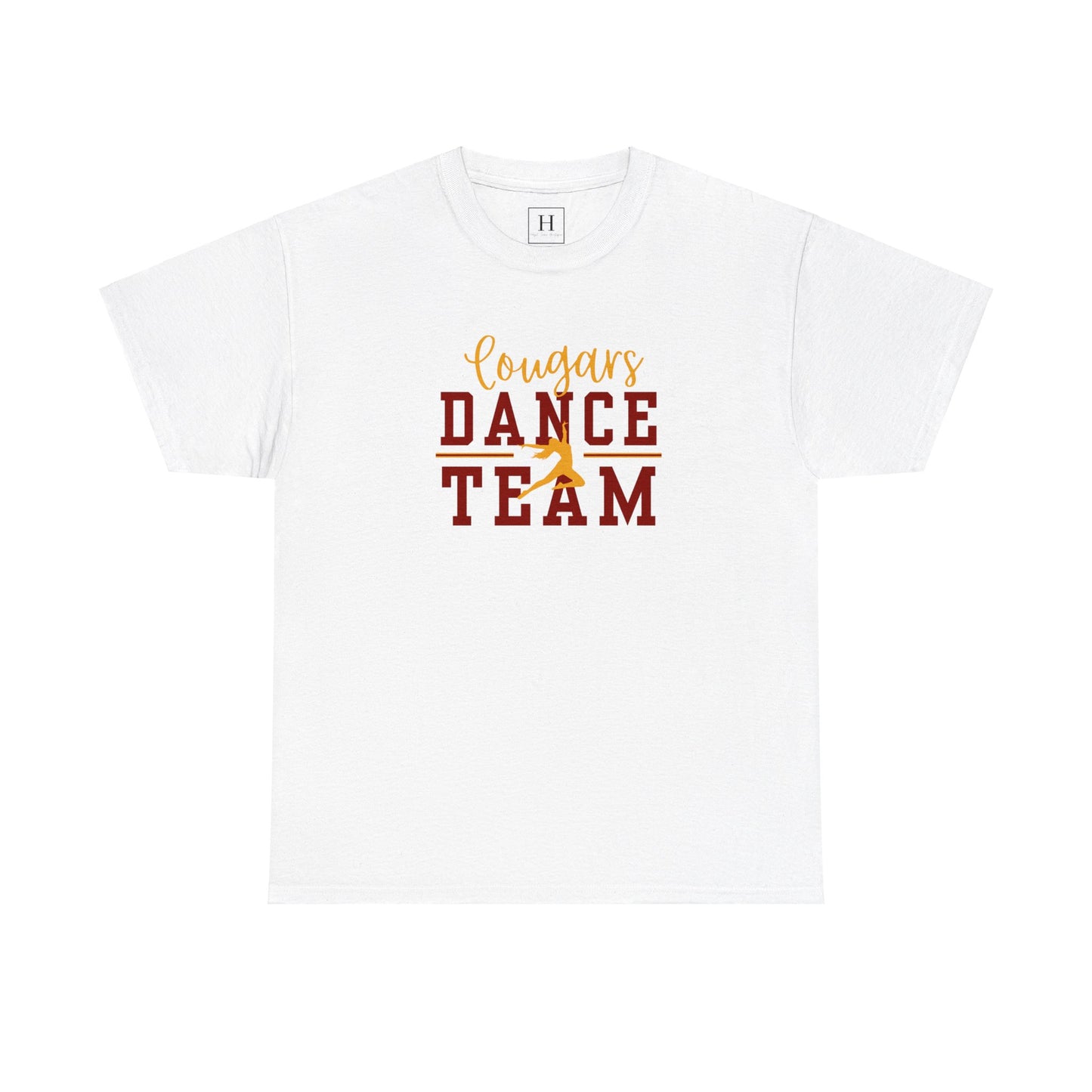 GMS Garrard Middle School Cougars Dance Team T-Shirt (Front Only)