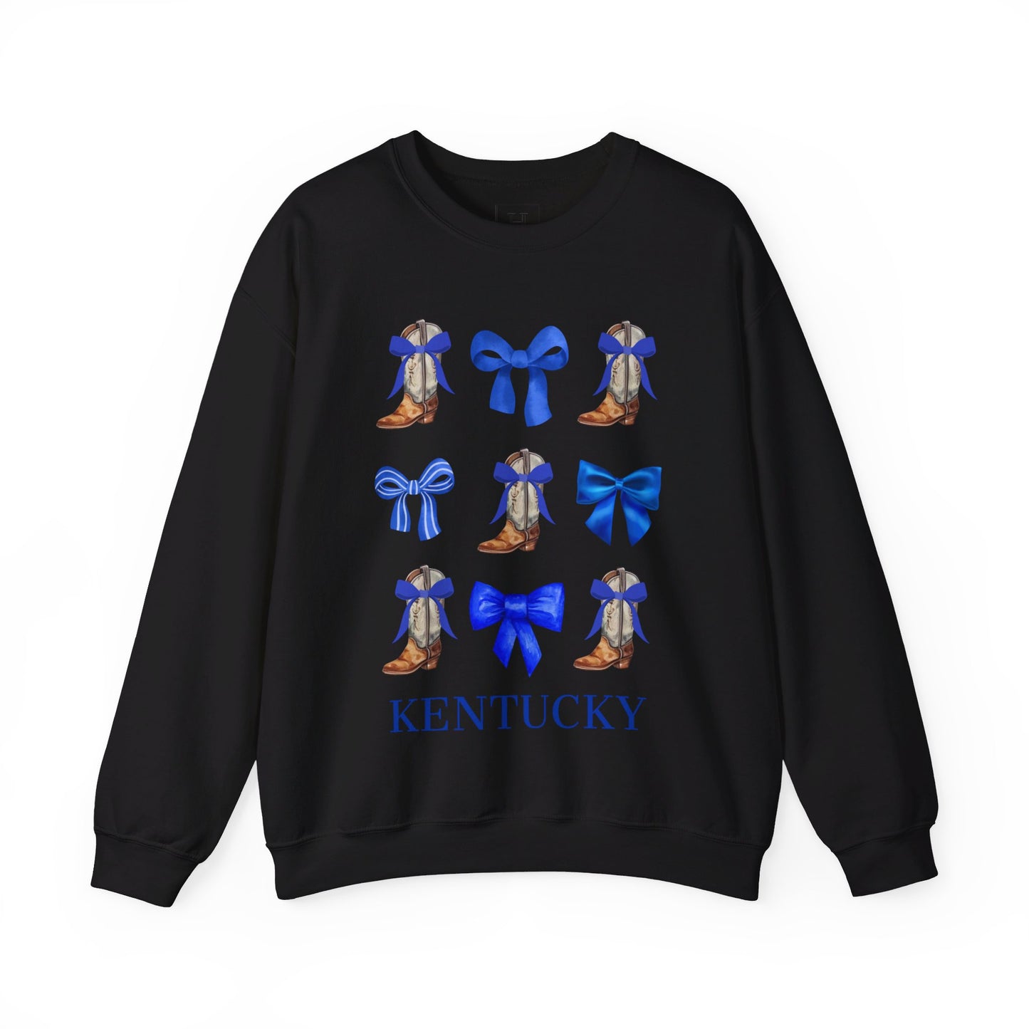 Kentucky Wildcats Coquette Cowgirl Boots & Bows Sweater