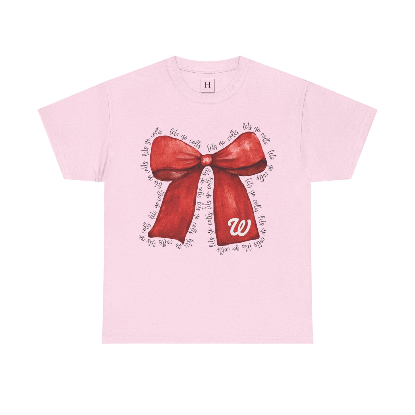 WJ Let's Go Colts Cheer Bow w/ WJ logo - Unisex Shirt
