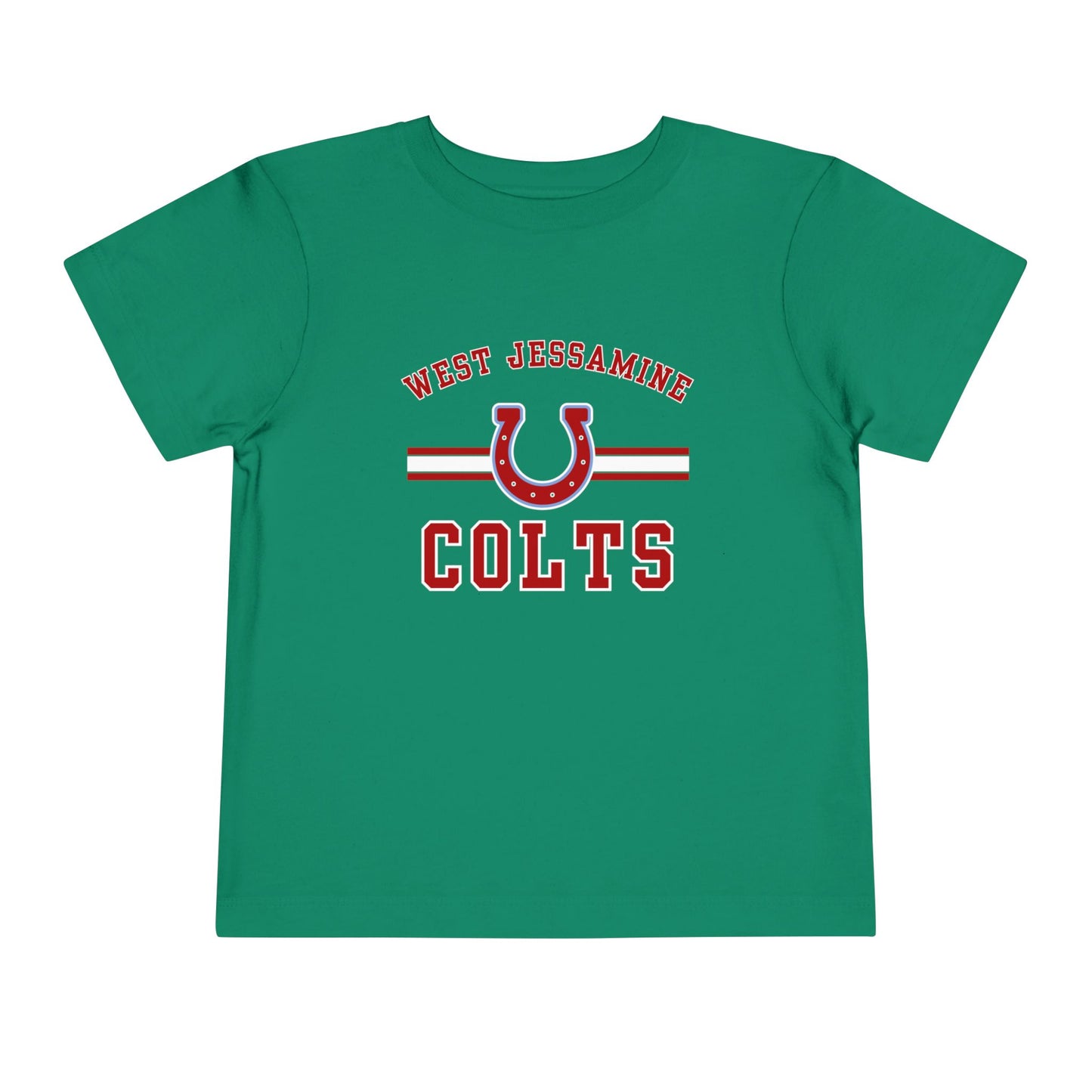 Toddler; West Jessamine Colts with Horseshoe- Unisex T-shirt
