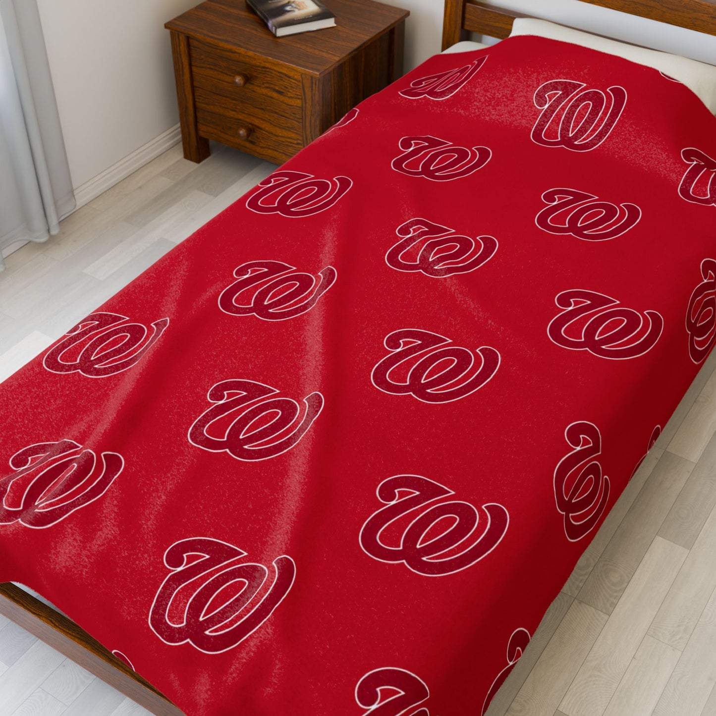 Cozy Velveteen Microfiber WEST JESSAMINE Blanket for Home Decor, Perfect for Gifting, Sports Fans, Game Day, Cozy Evenings, Home Accent