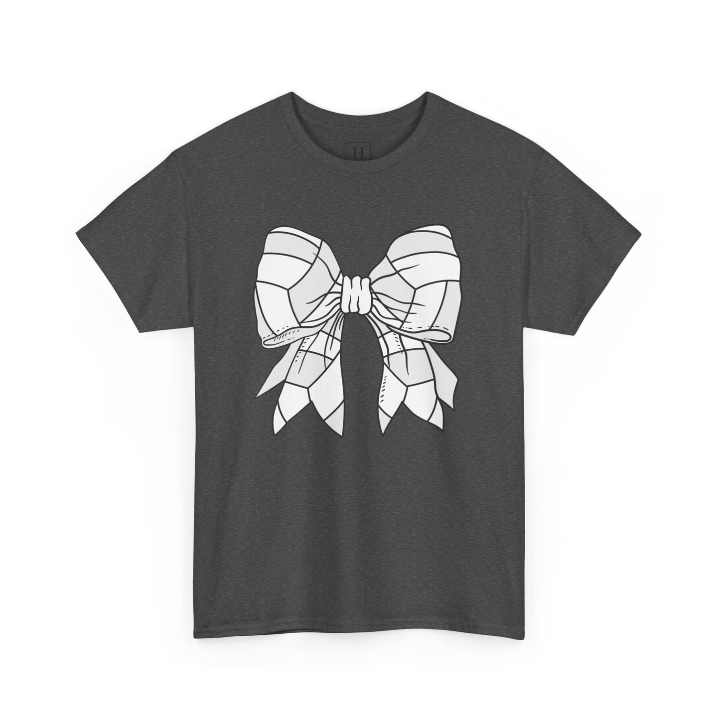 Volleyball Sport Bow Tee - Unisex Heavy Cotton