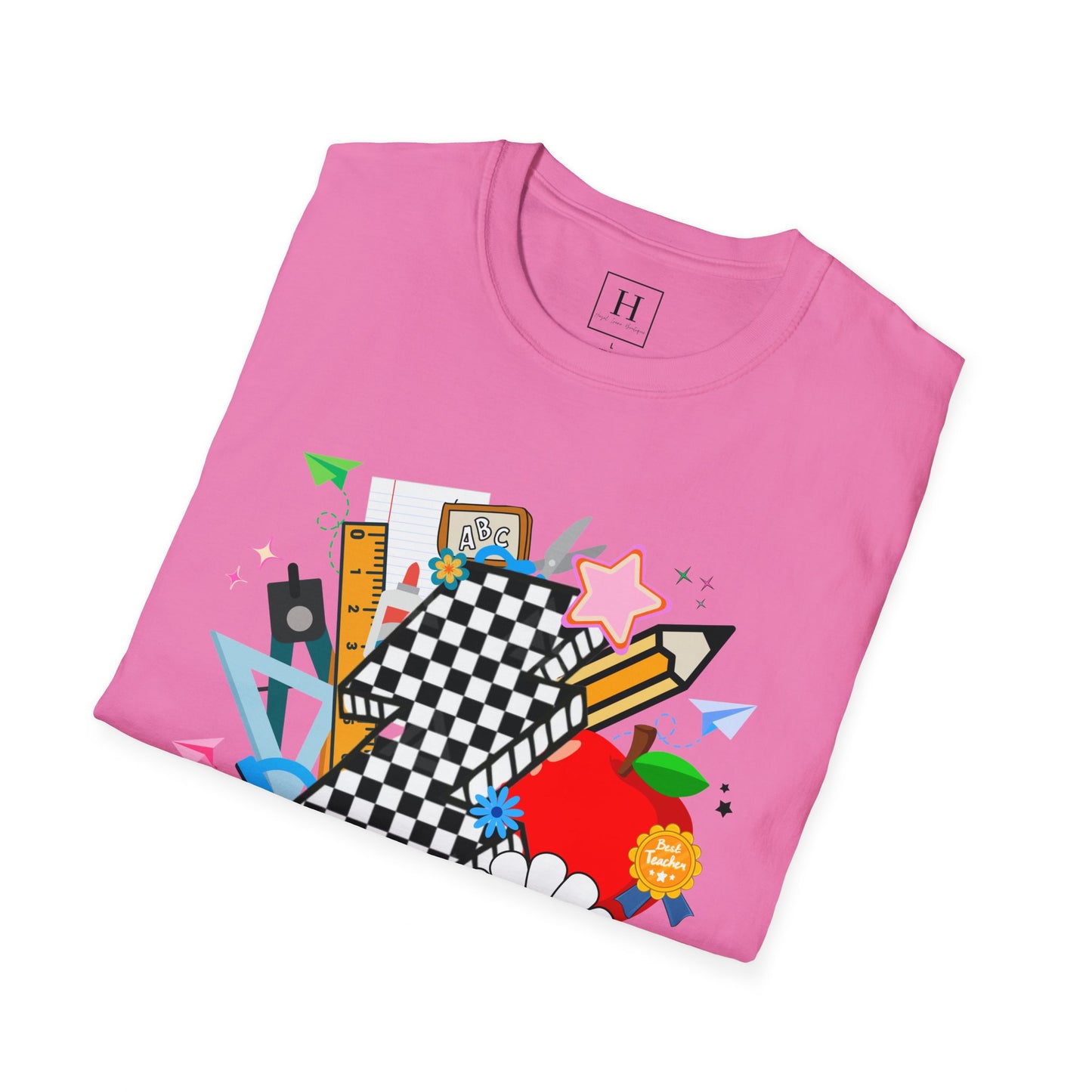 Retro Teacher T-Shirt (Front Only)