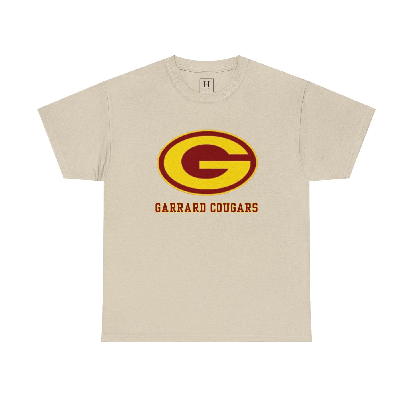 Gold (G) Garrard Middle Cougars T-Shirt (Front Only)