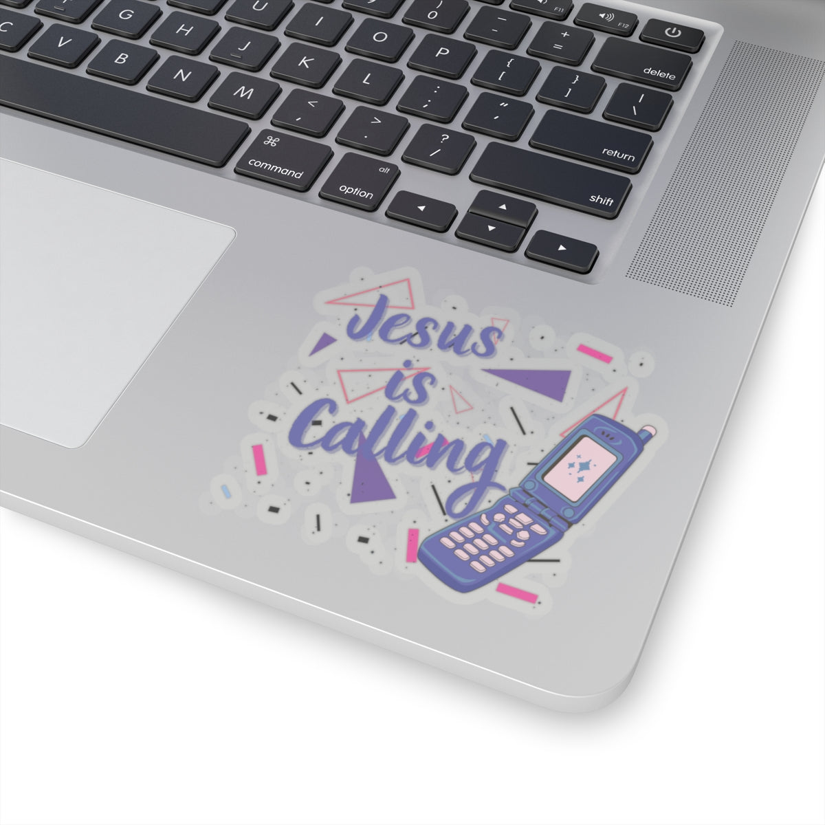 Jesus Is Calling Retro Cell Phone Christian Kiss-Cut Stickers