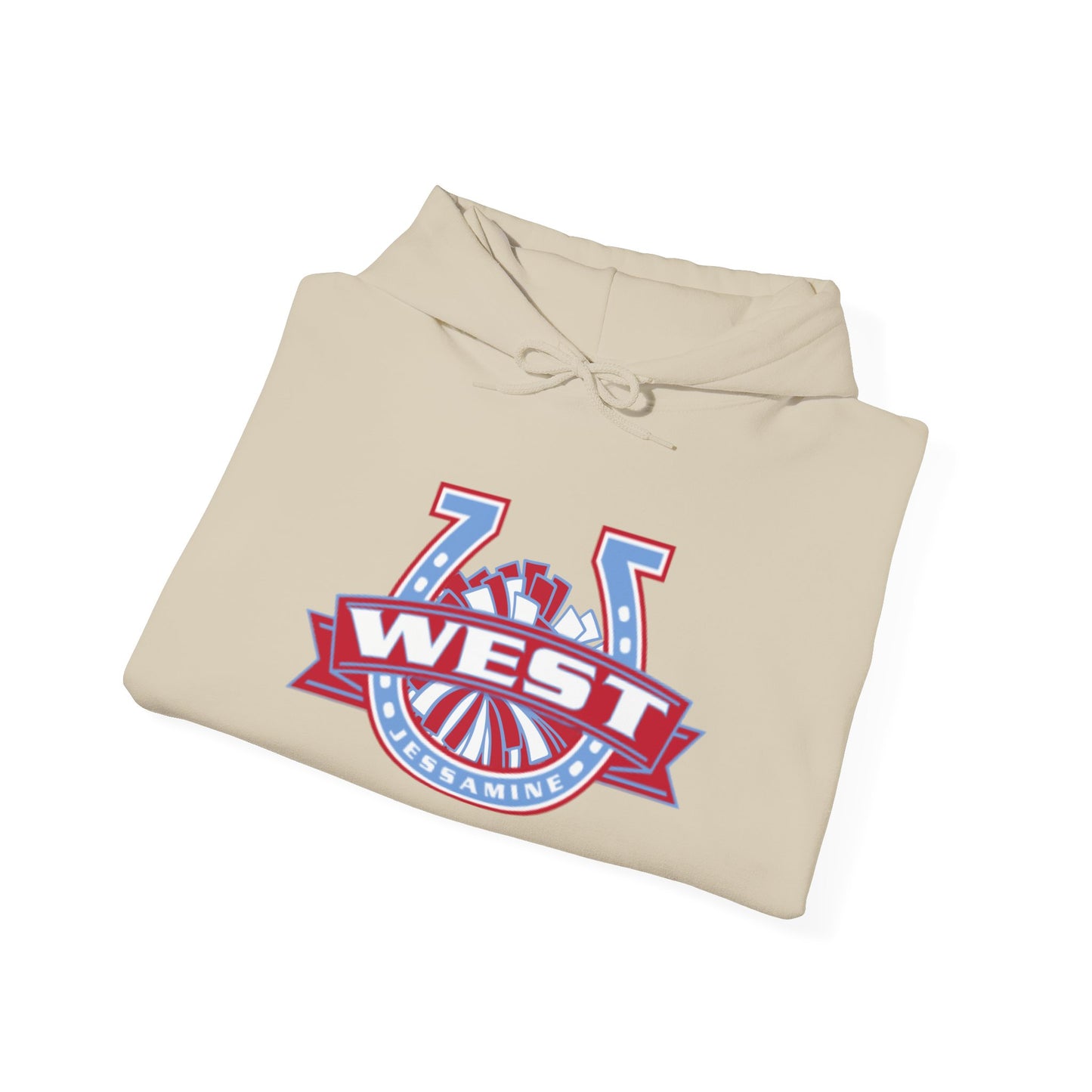 West Jessamine Horseshoe Logo w/ Pom - Cheerleading - Unisex Hoodie