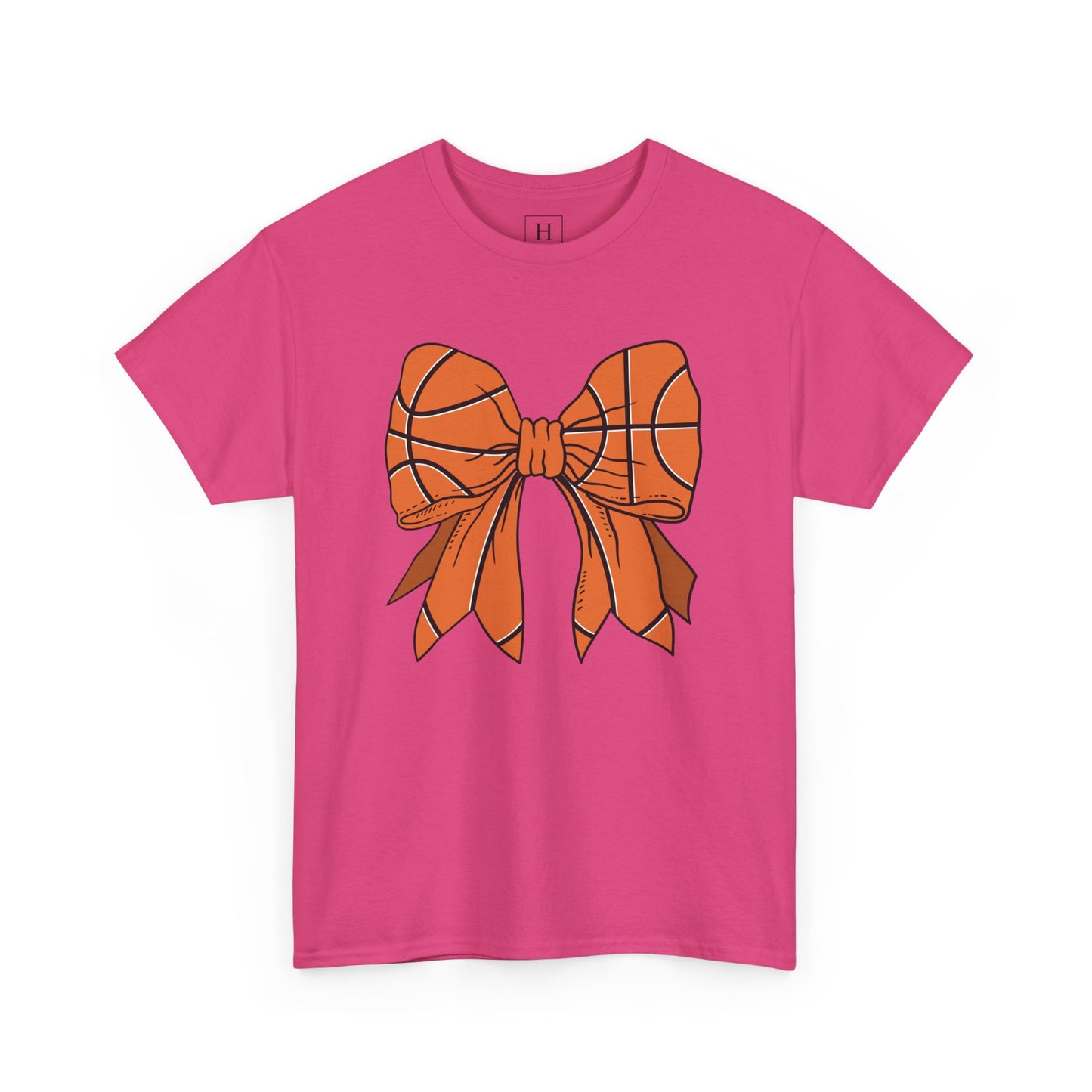 Basketball Sport Bow Tee - Unisex Heavy Cotton