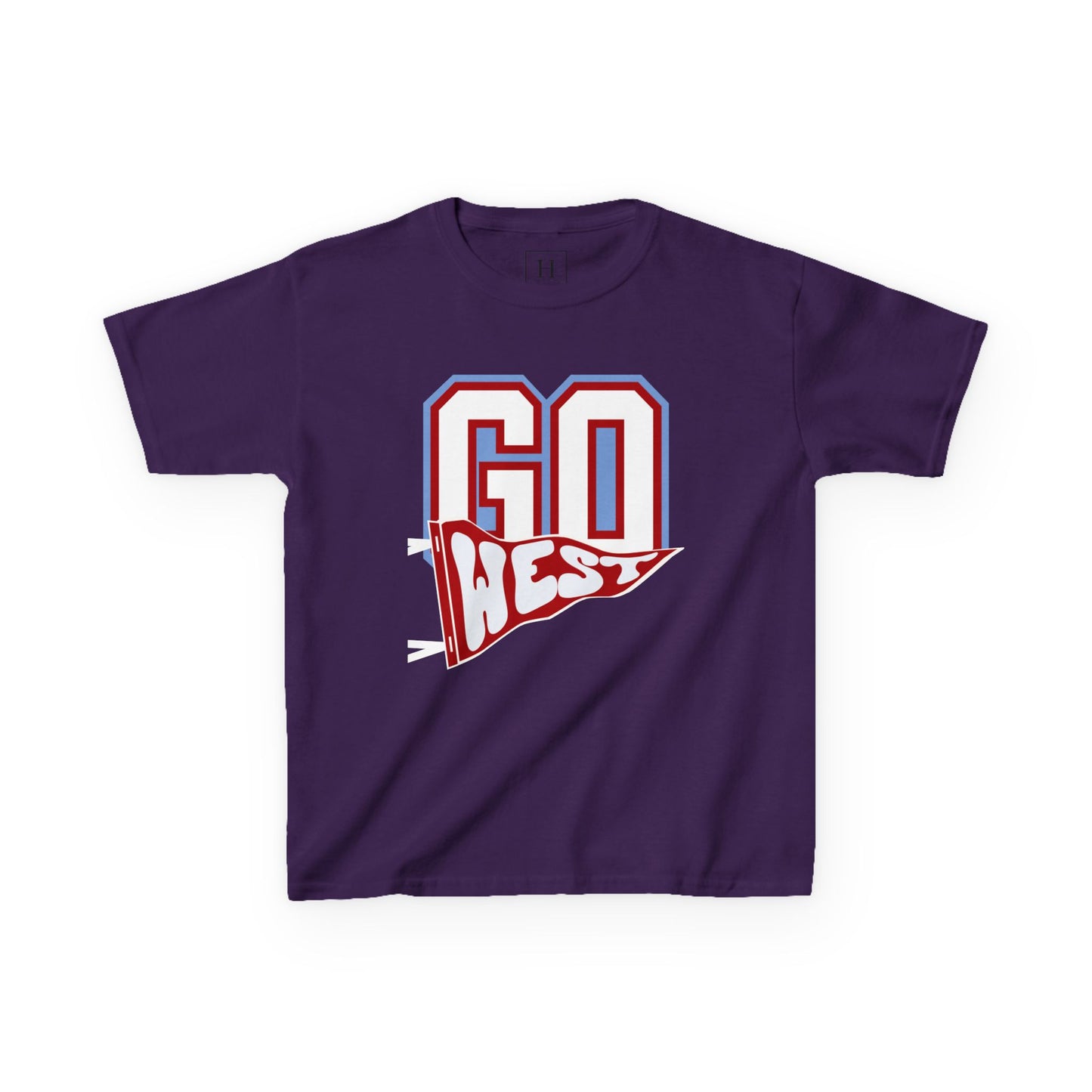 YOUTH -- GO WEST Pennant Flag - Unisex