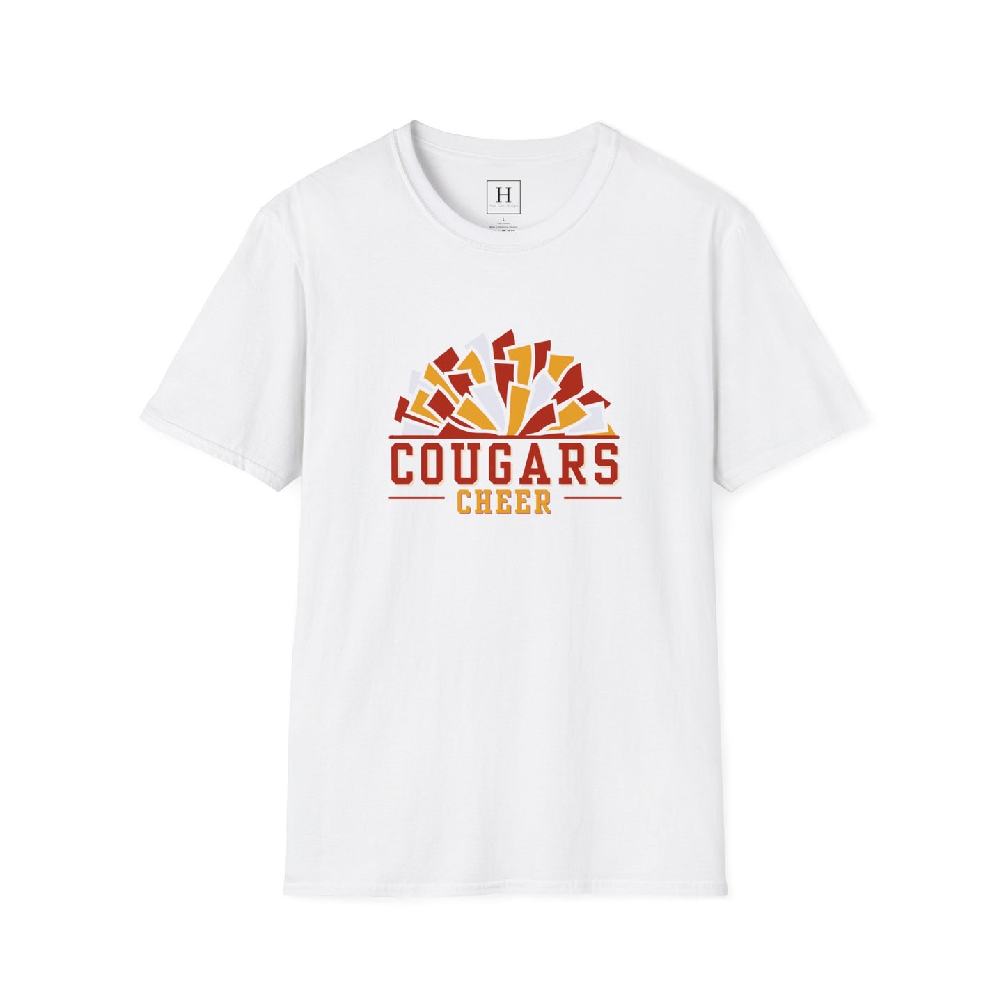 Cougars Cheer Pom Pom Shirt