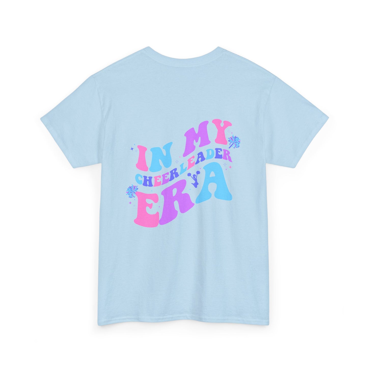 in my cheerleading era front and back cheer adult t-shirt