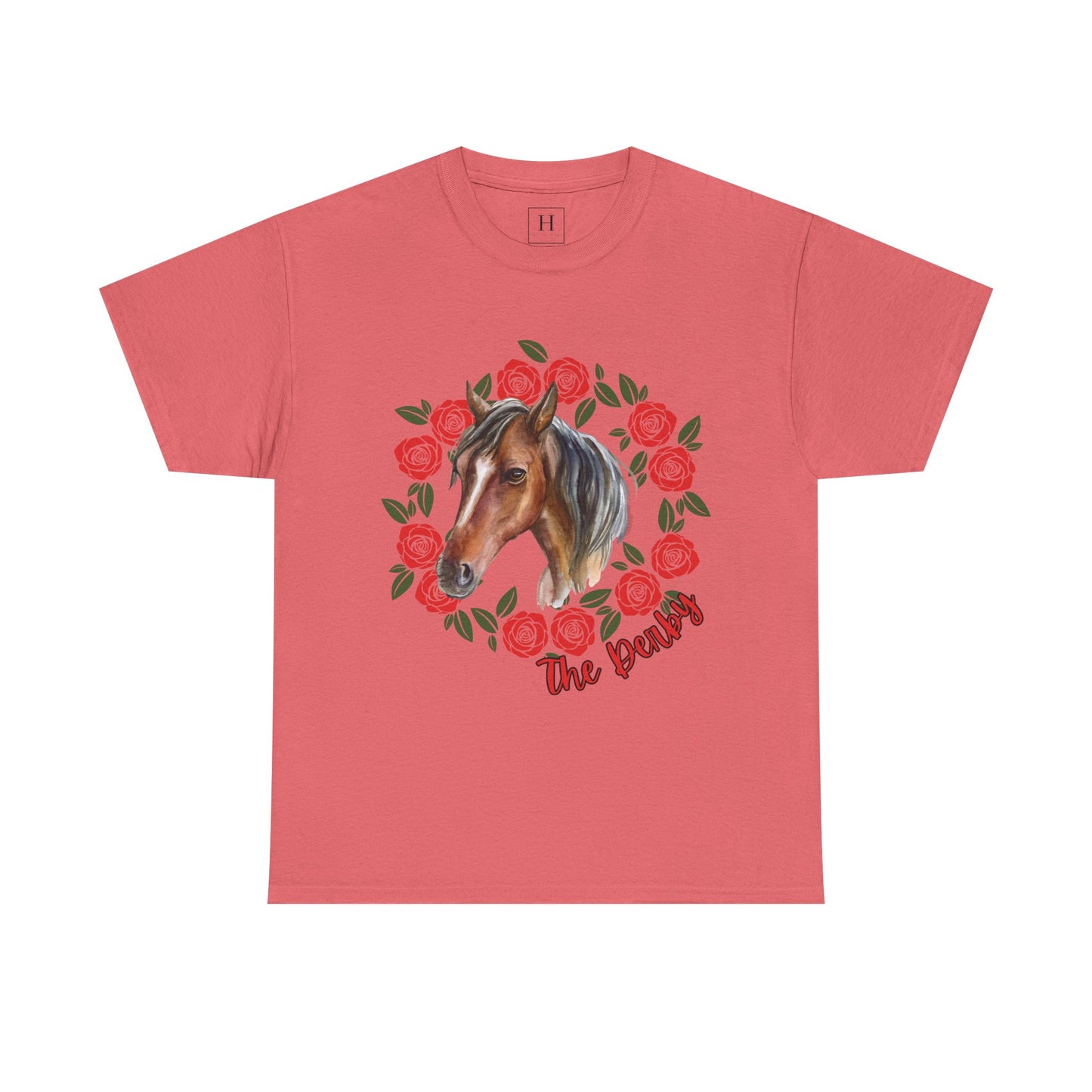 The Derby Horse & Rose Tee