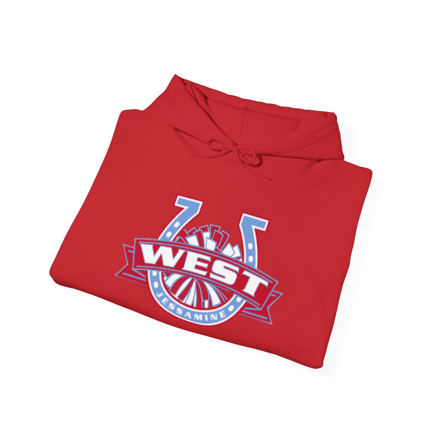 West Jessamine Horseshoe Logo w/ Pom - Cheerleading - Unisex Hoodie