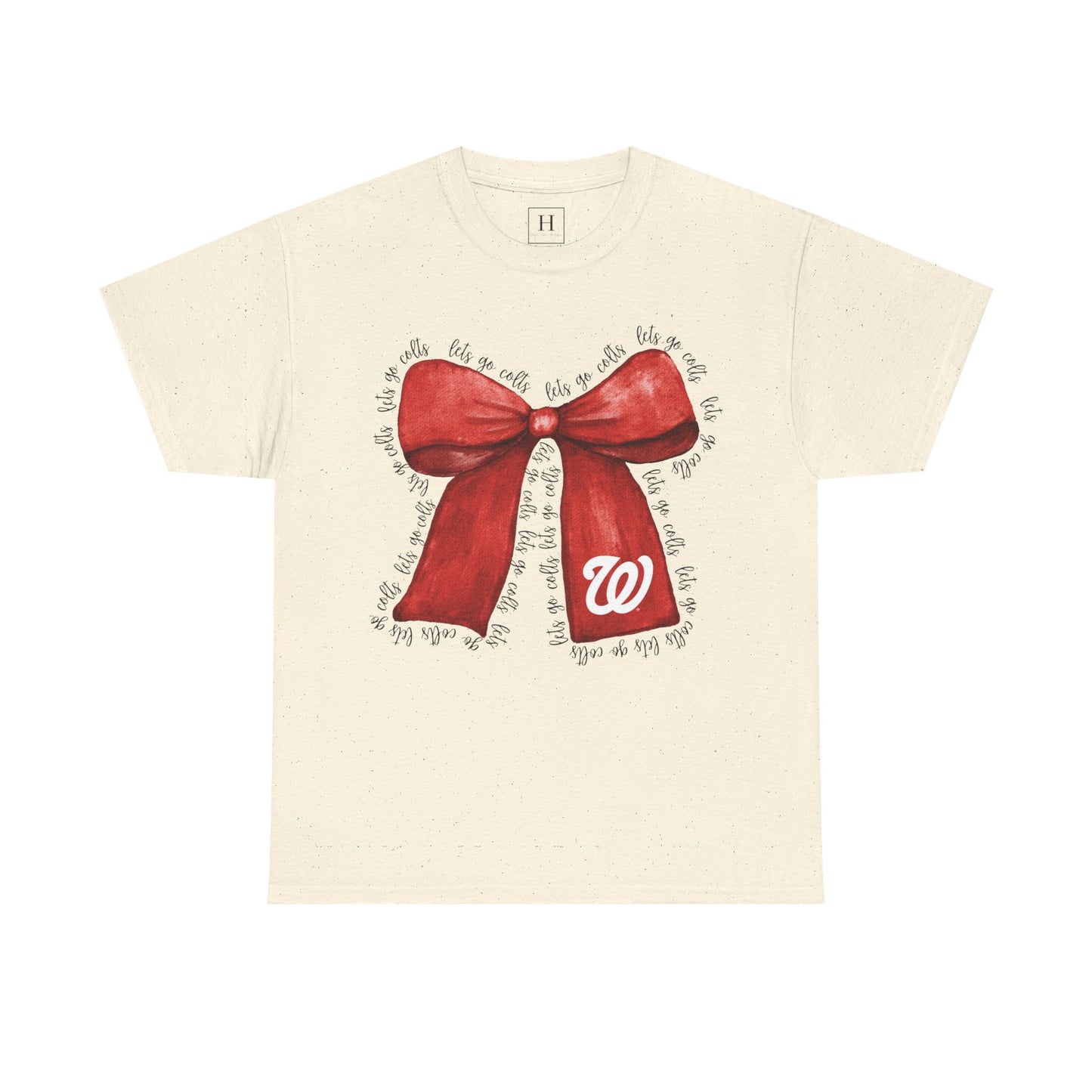 Let's Go Colts Bow - W Logo Unisex T-Shirt