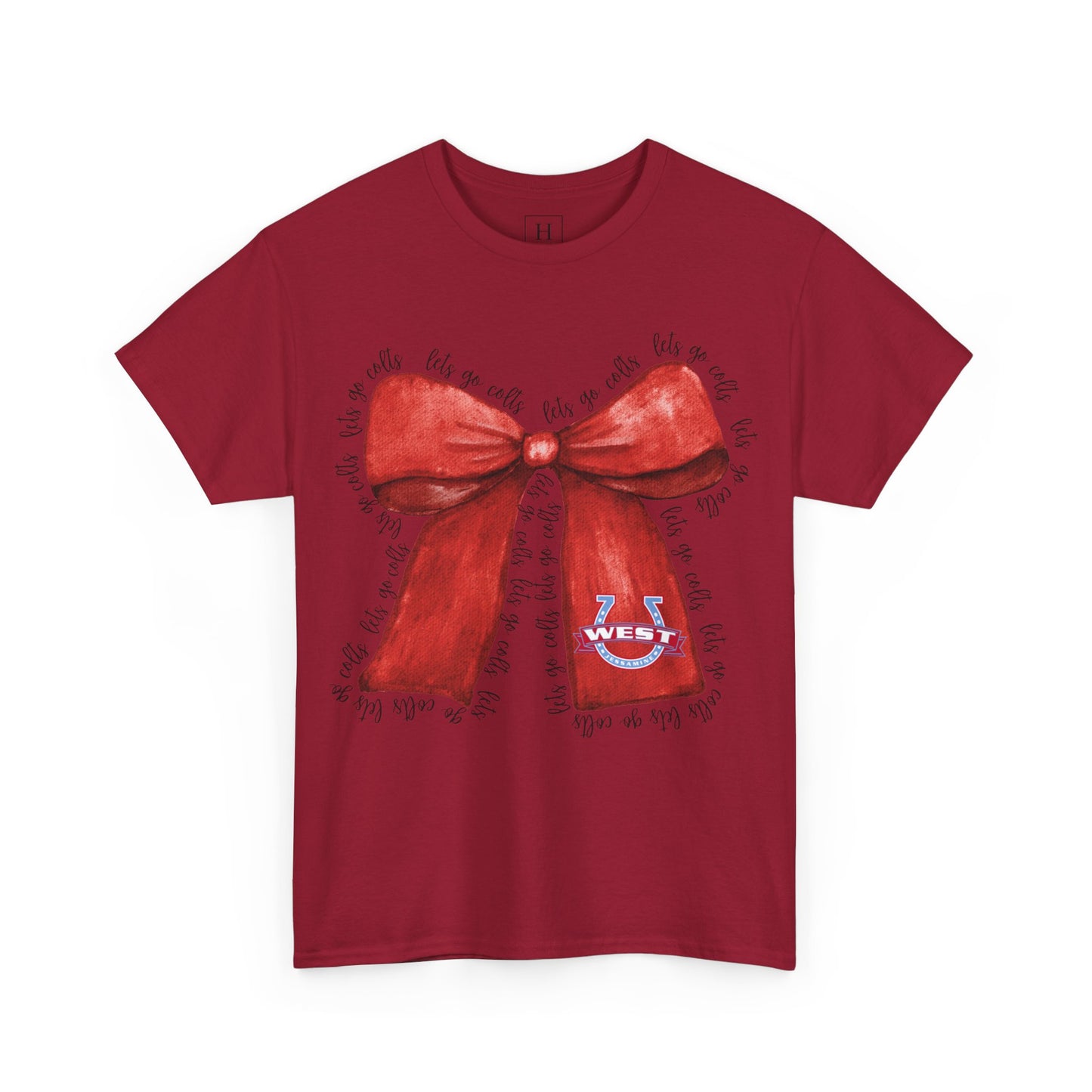 Let's Go Colts Bow - West Horseshoe Logo Unisex T-Shirt