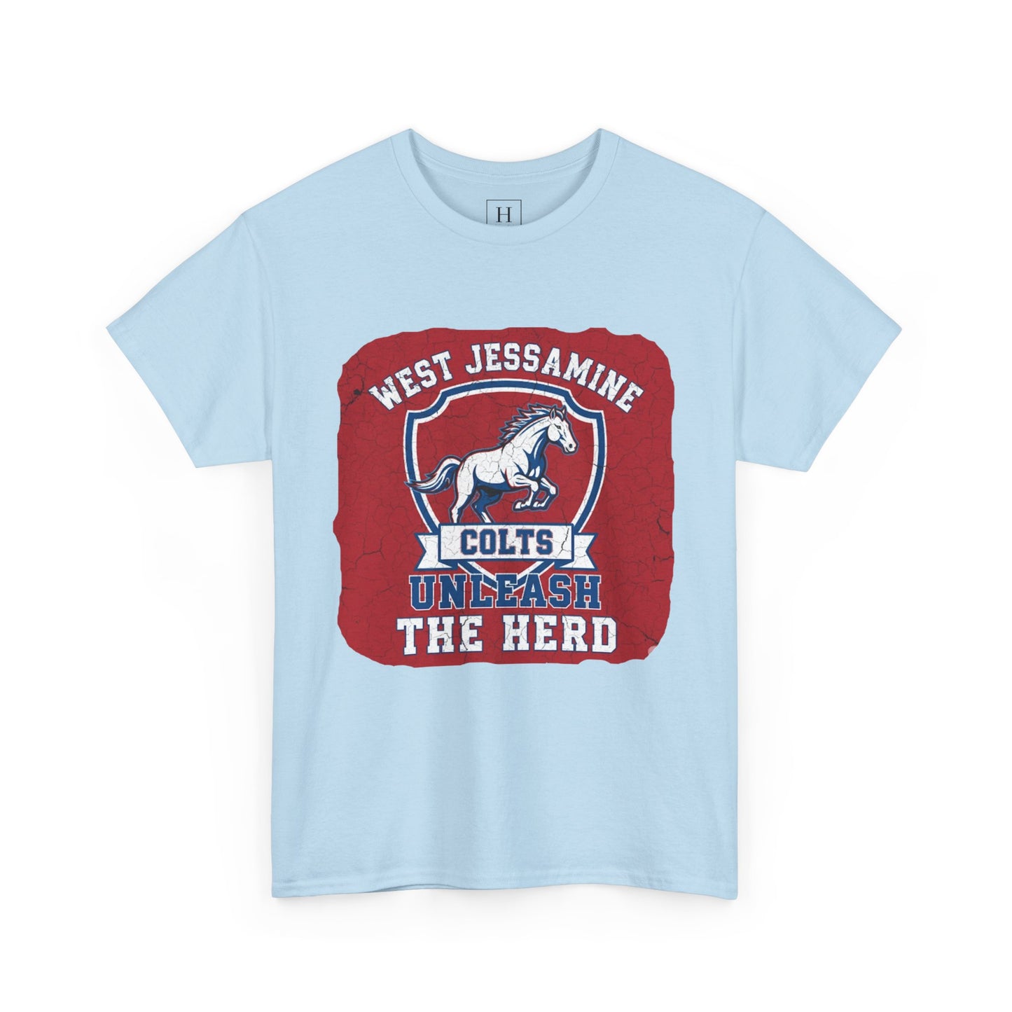 West Jessamine Colts - Unleash The Herd - Red BG Unisex Shirt
