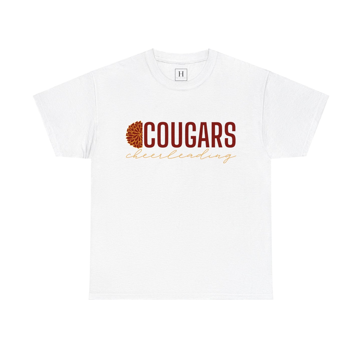 Cougars Cheerleading T-Shirt (Front Only)