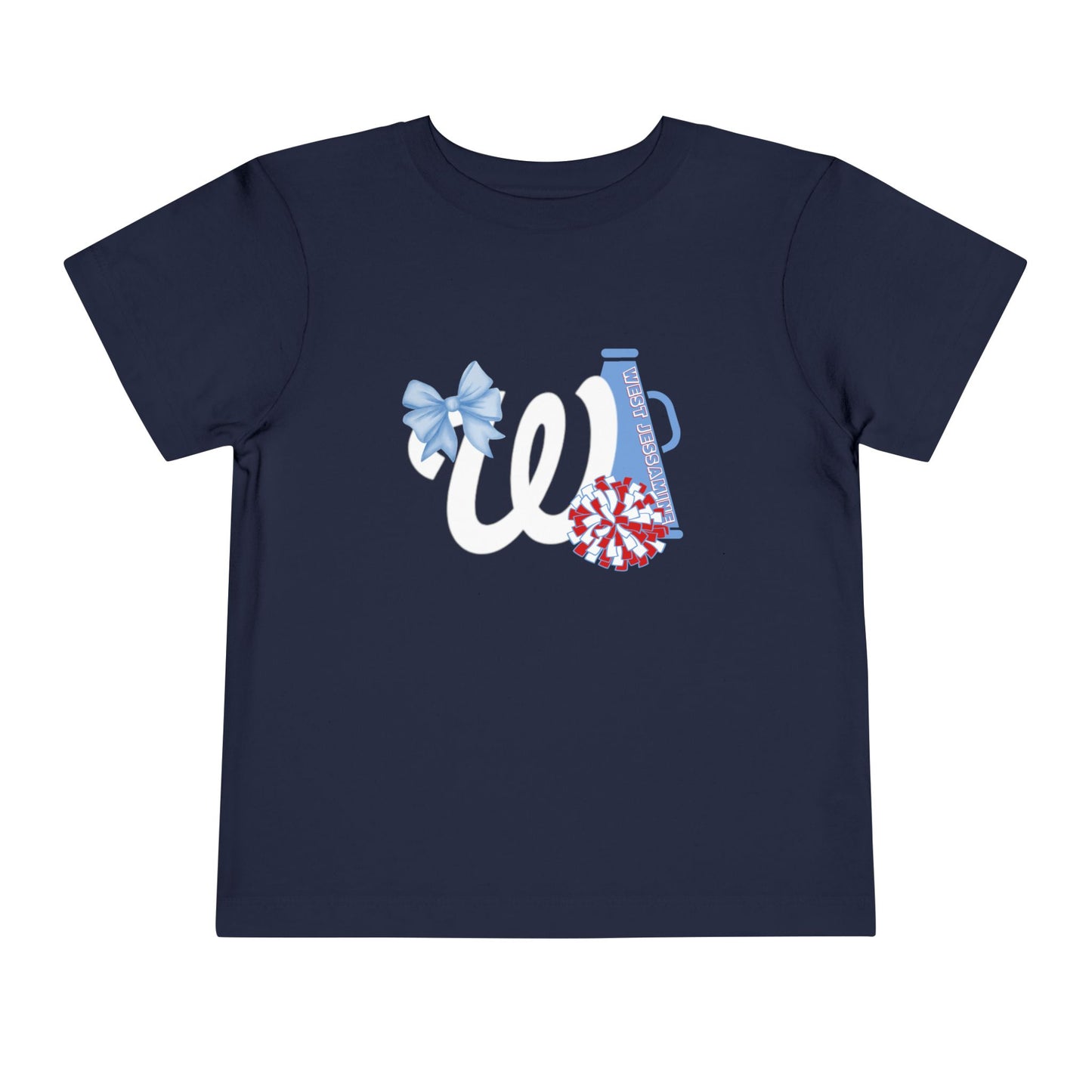Toddler; West Jessamine Coquette W Logo with Bow; Let's Go Colts - Unisex T-shirt